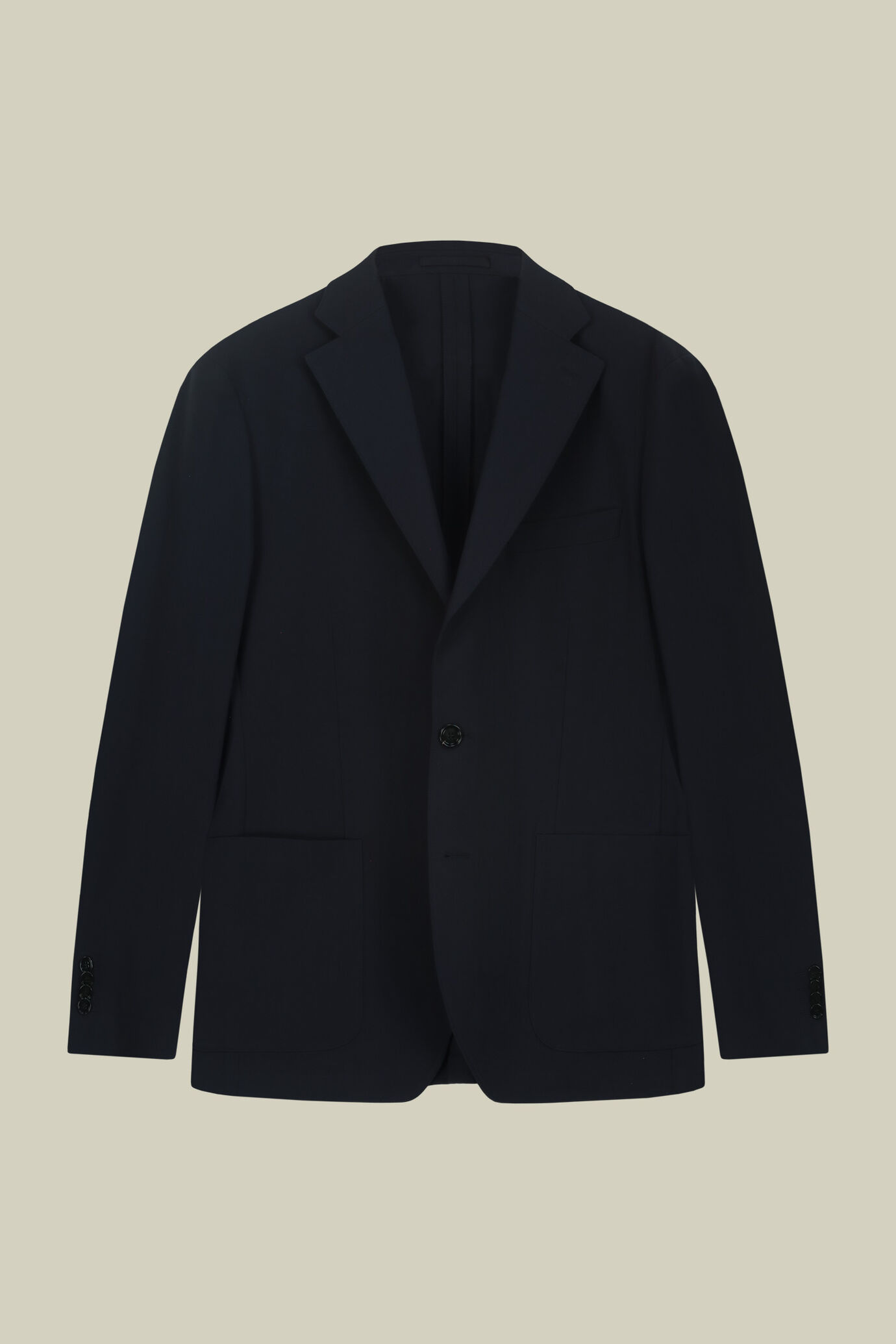 Giacca uomo monopetto sfoderata in jersey regular fit