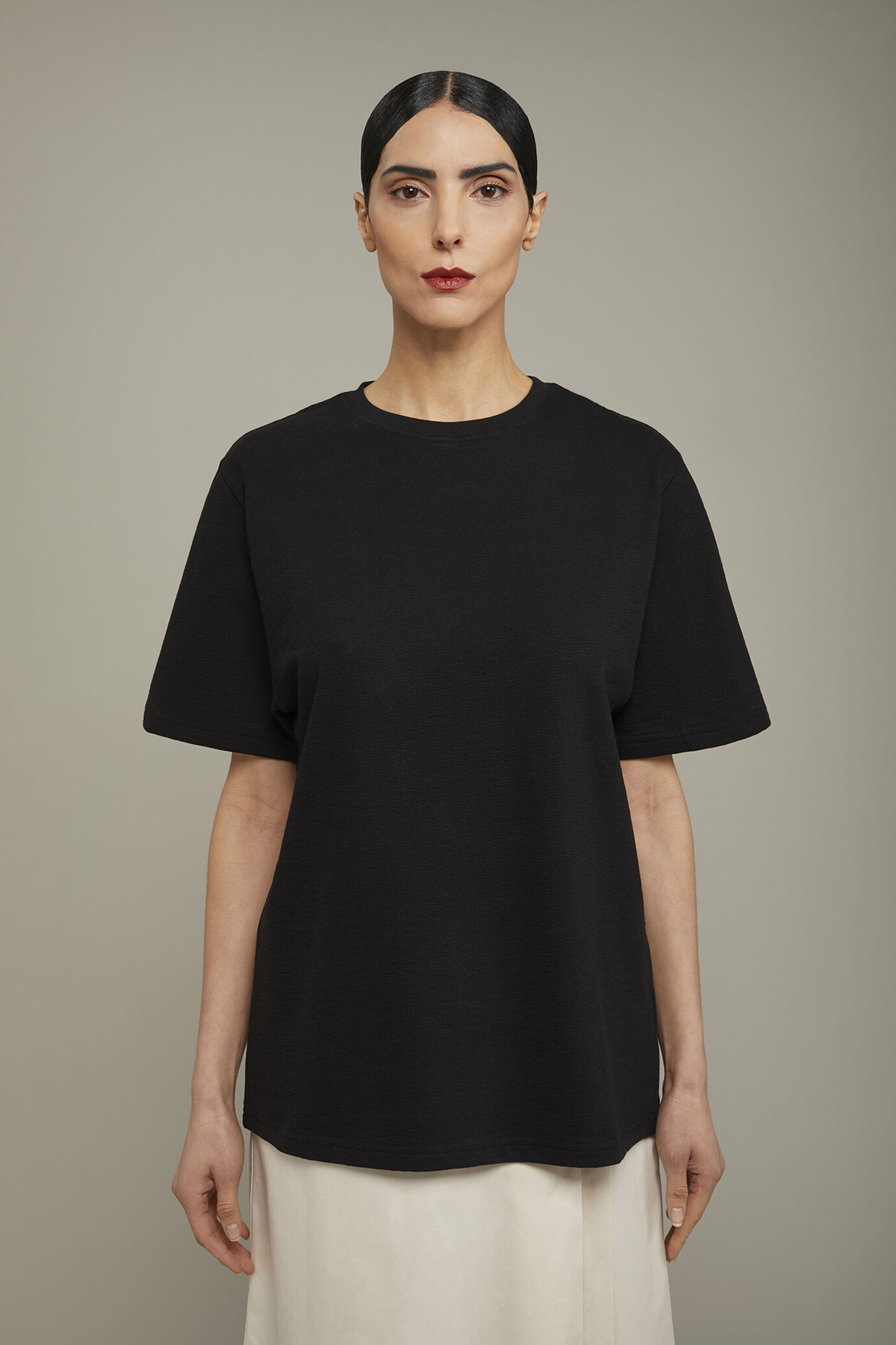 T-shirt femme 100 % coton coupe oversize