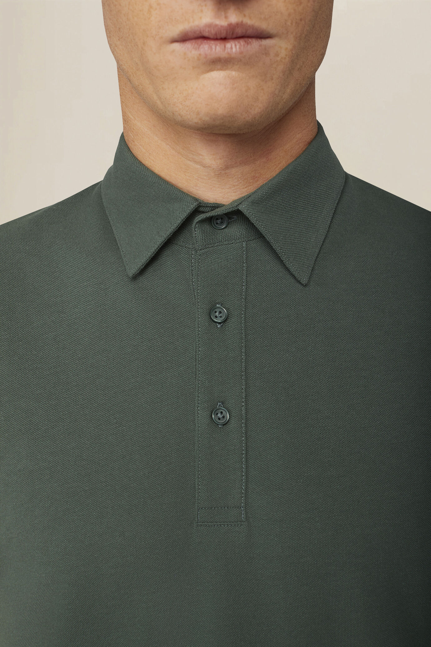 Polo uomo in 100% cotone piquet regular fit image number 2