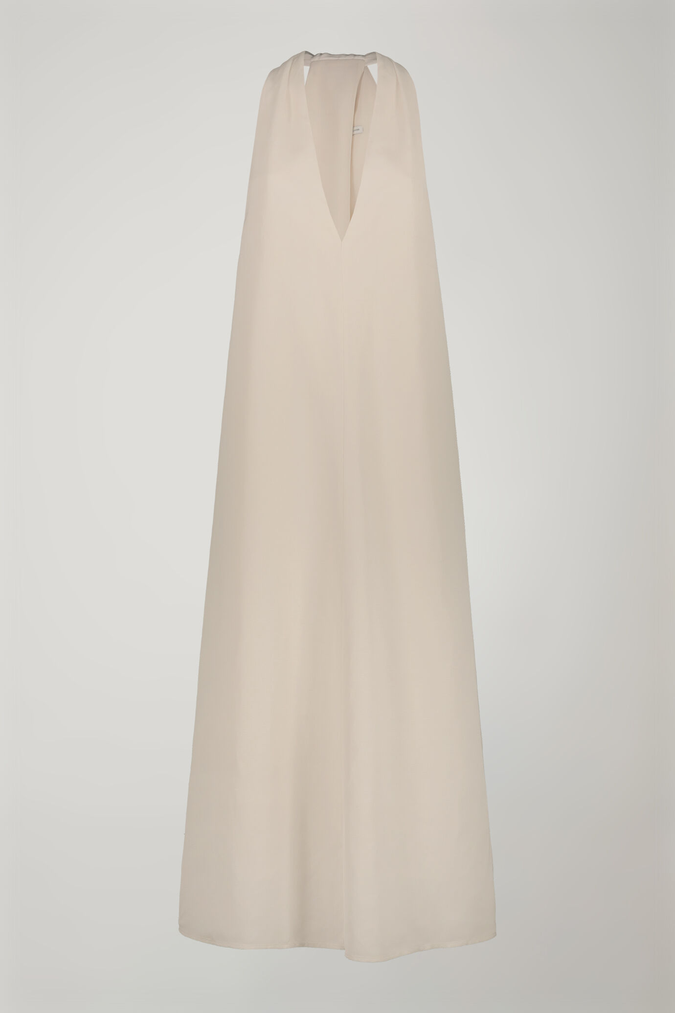 Robe midi pour femme, à col V en lin mélangé image number 4