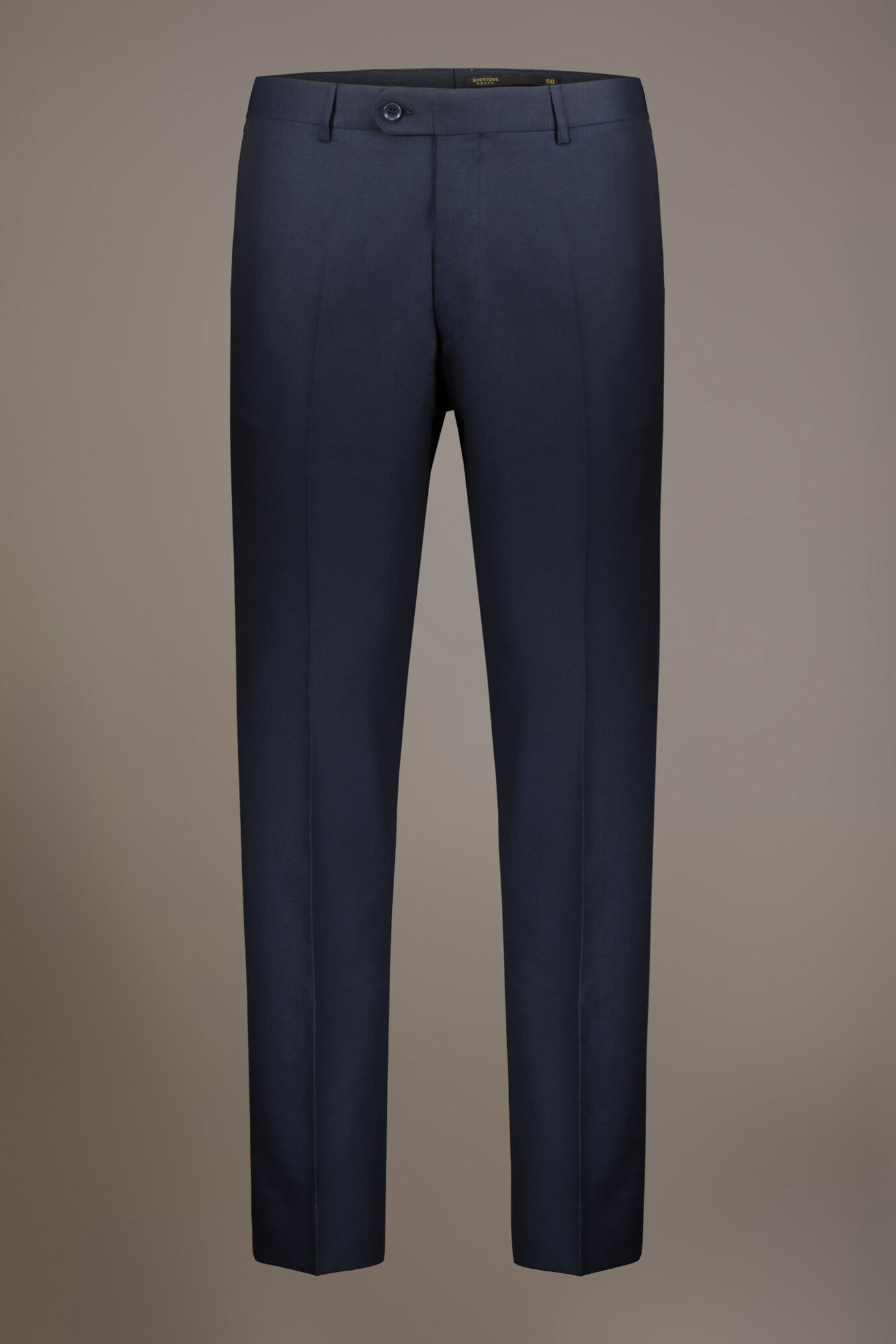 Single breasted suit flat trousers herringbone fabric image number 7