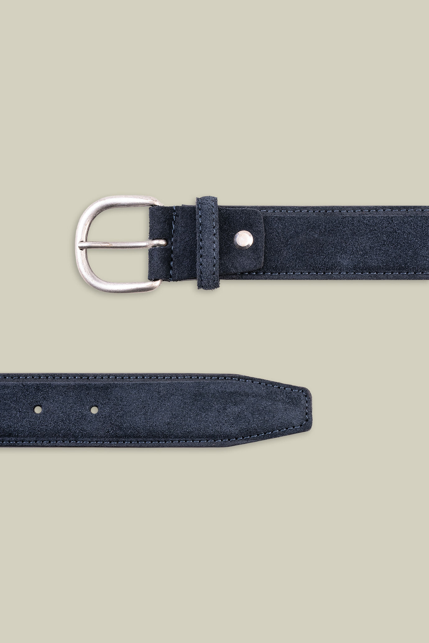 Ceinture pour homme en daim véritable