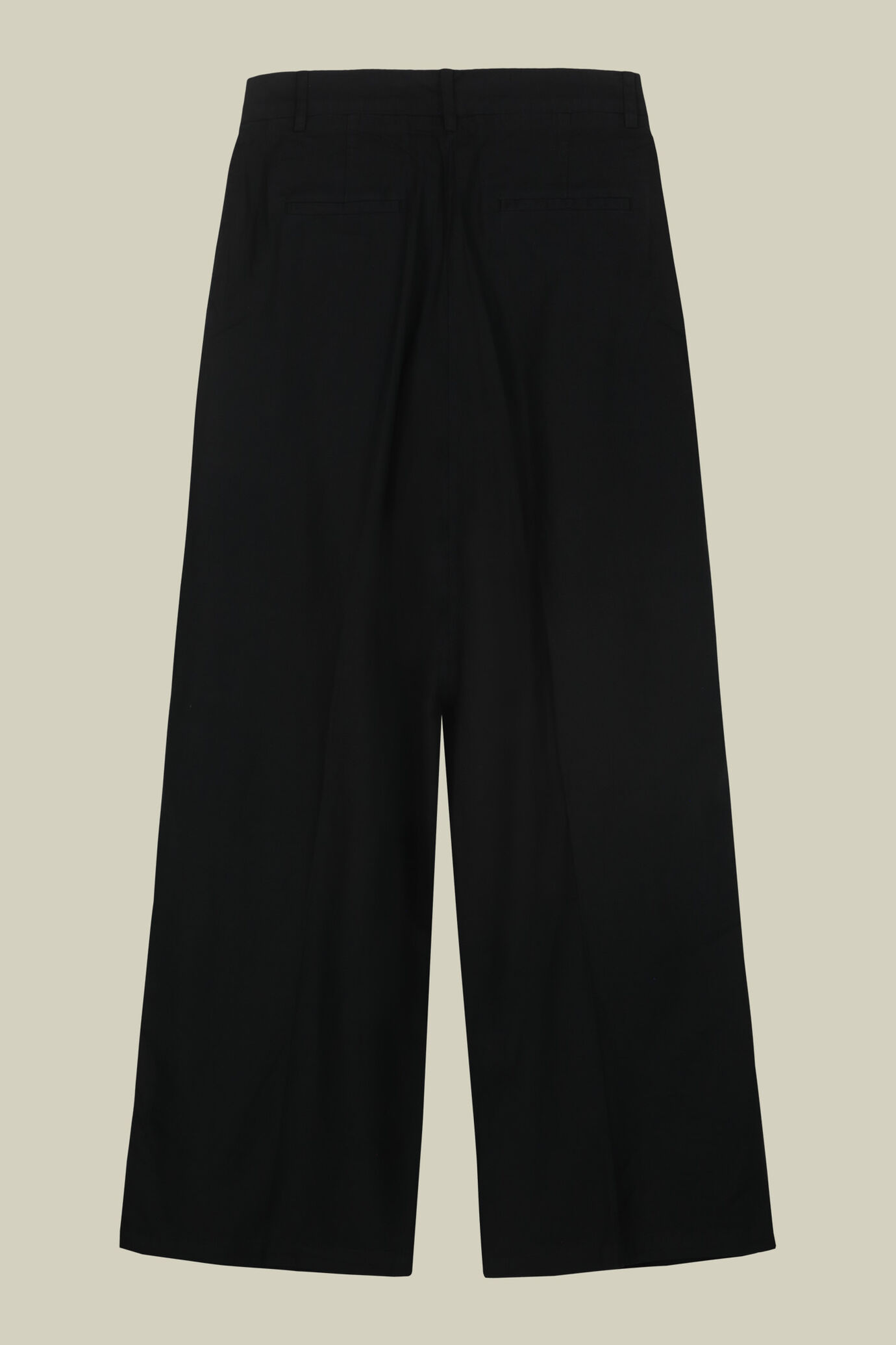Women's wide trousers in linen and cotton with pleats image number 5