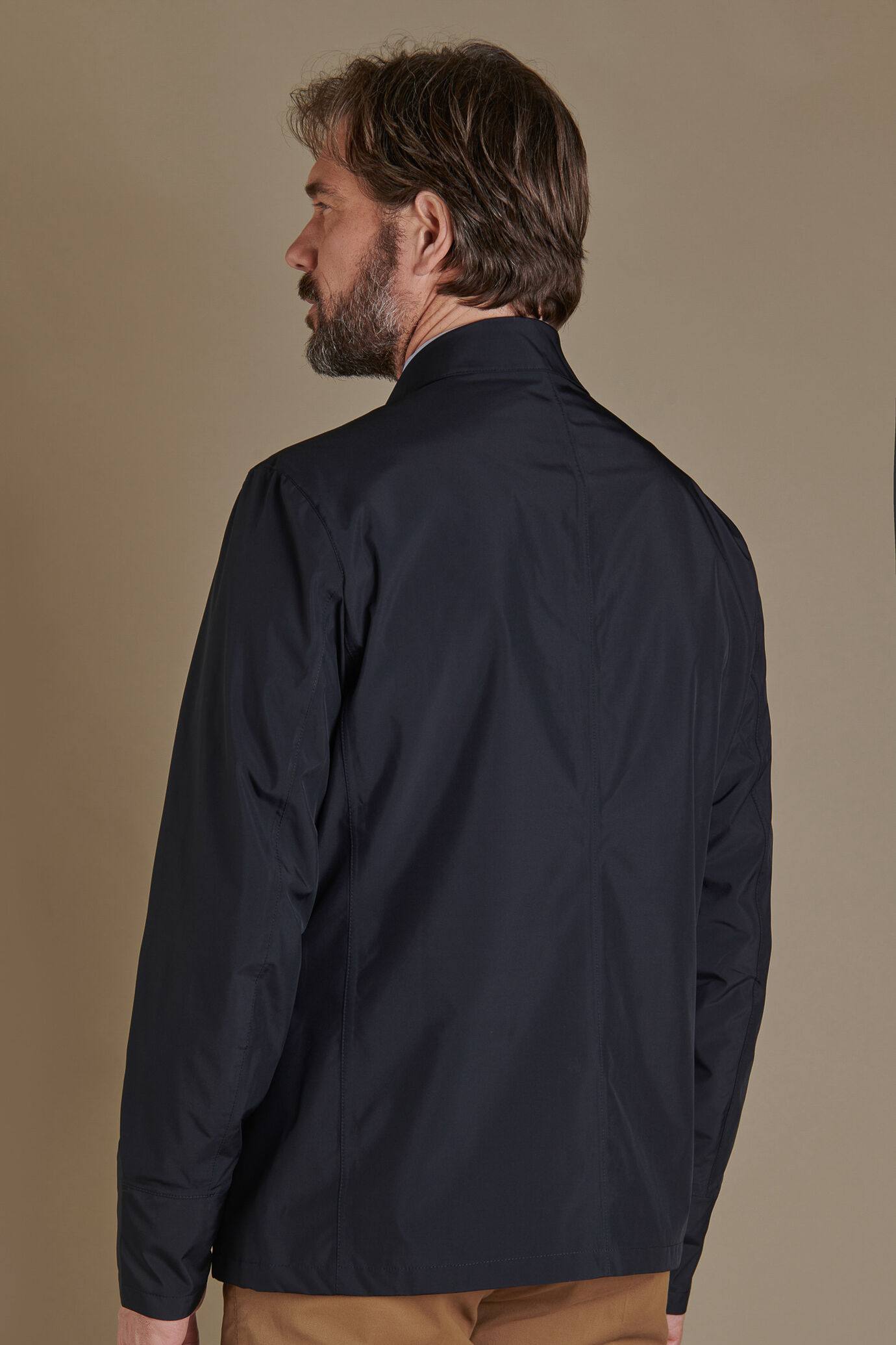 Field jacket with technical fabric image number 3