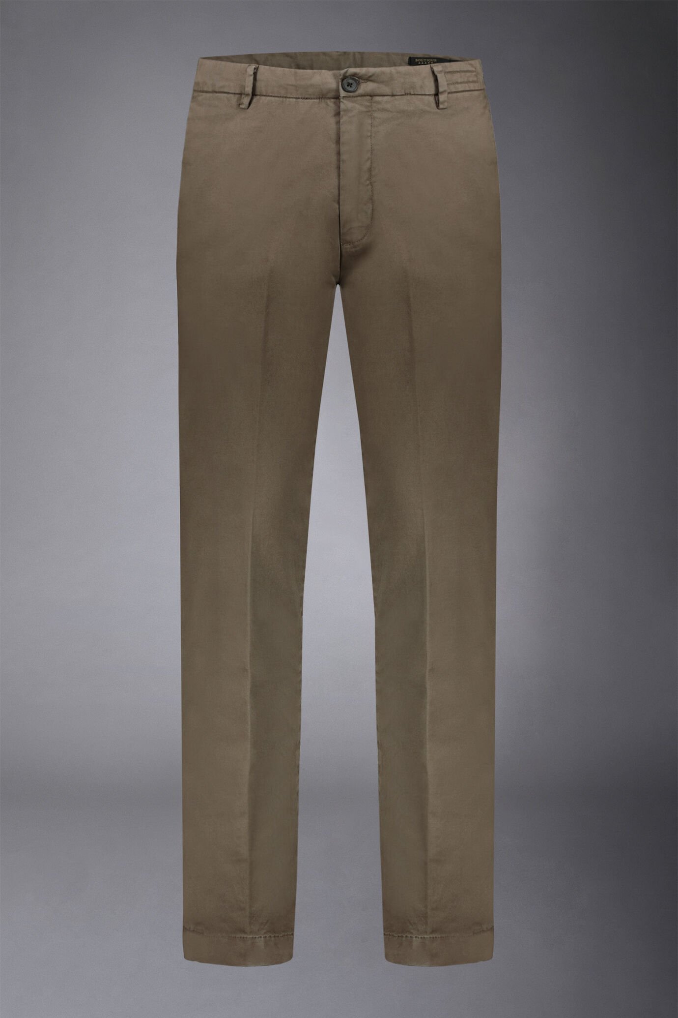 Klassische Chino-Hose in normaler Passform aus Twill image number 4