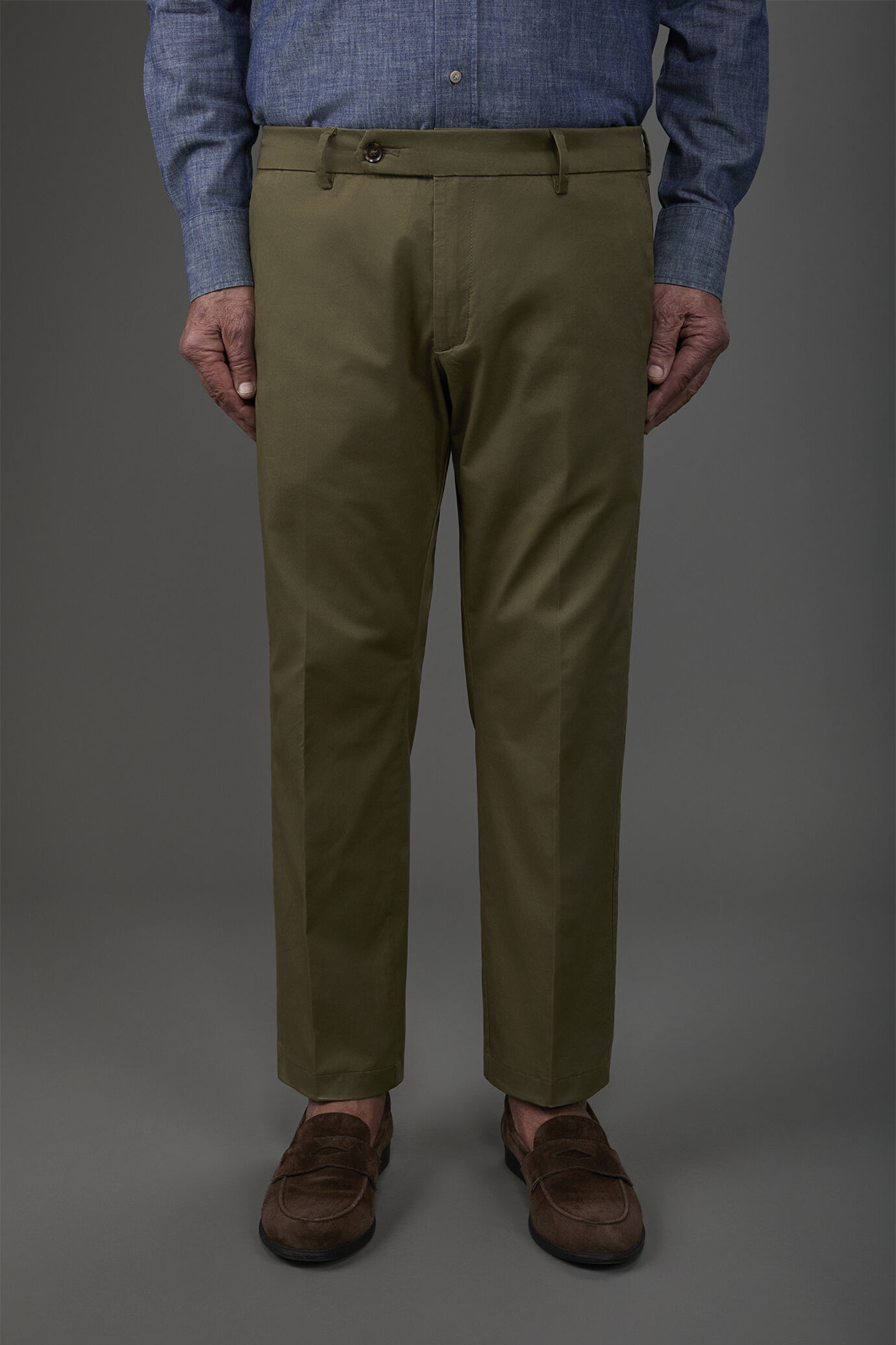 Pantalone uomo chino classico regular fit image number 1