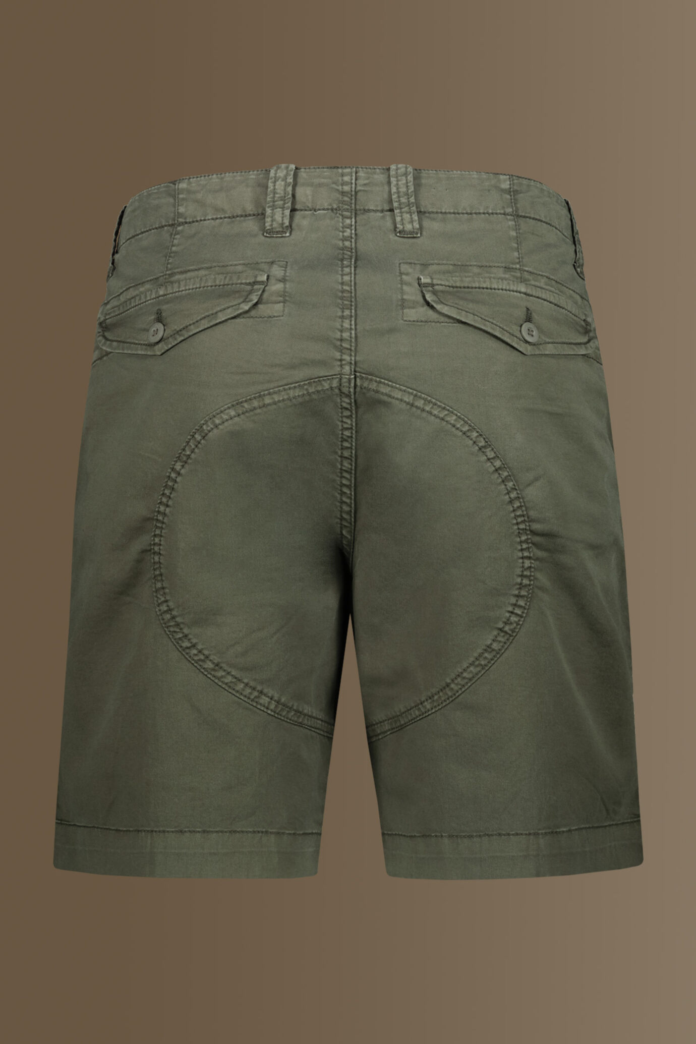 Bermuda with pocktes twill stretch fabric image number 5