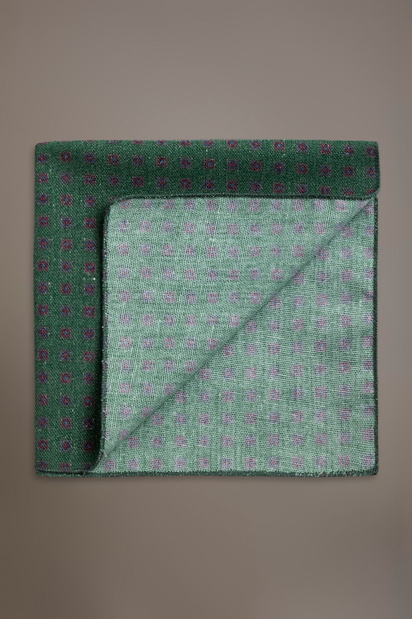 Pochette misto lino uomo disegno fantasia vari colori image number 0