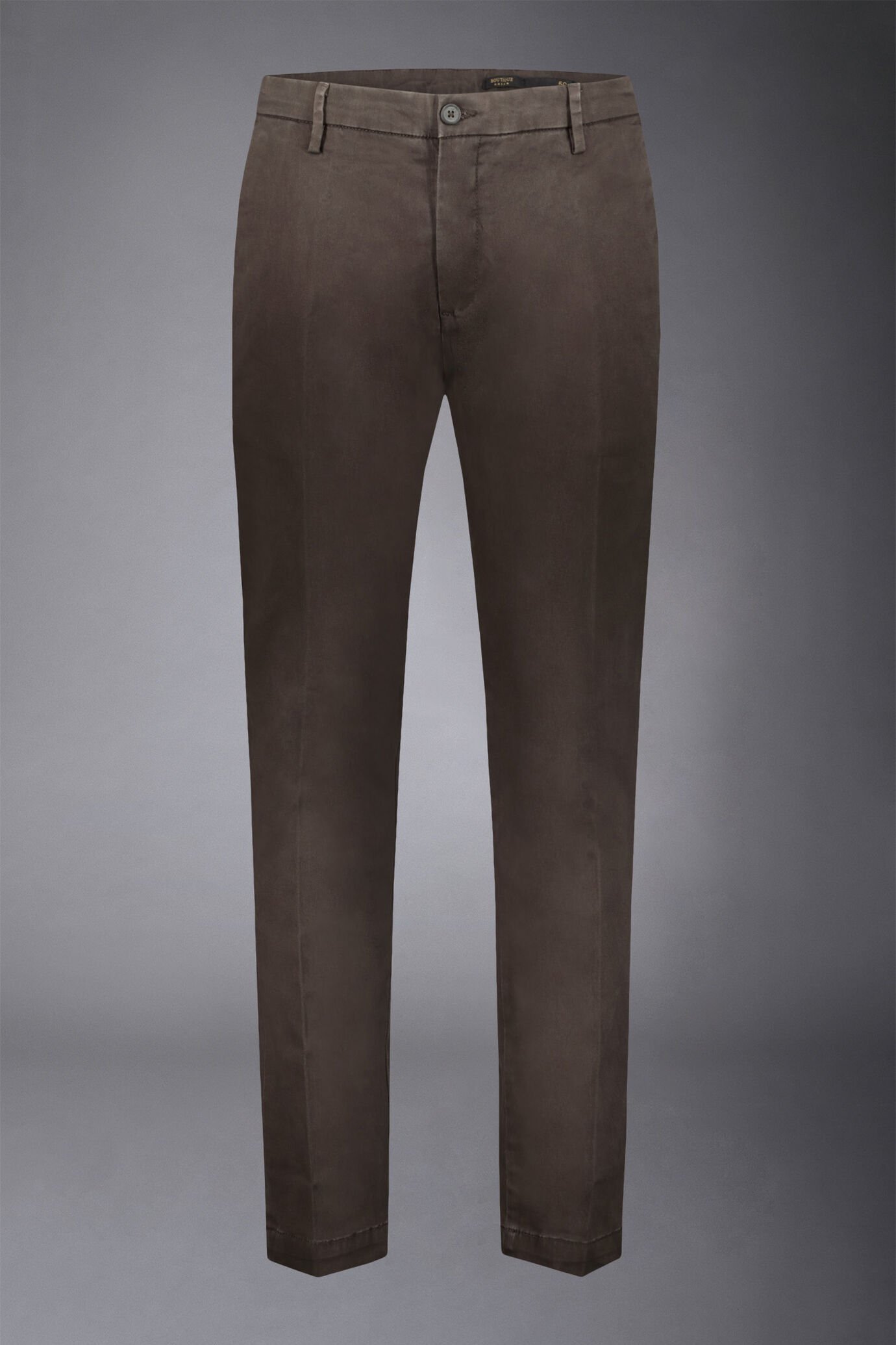 Klassische Chino-Hose in normaler Passform aus Twill image number 4