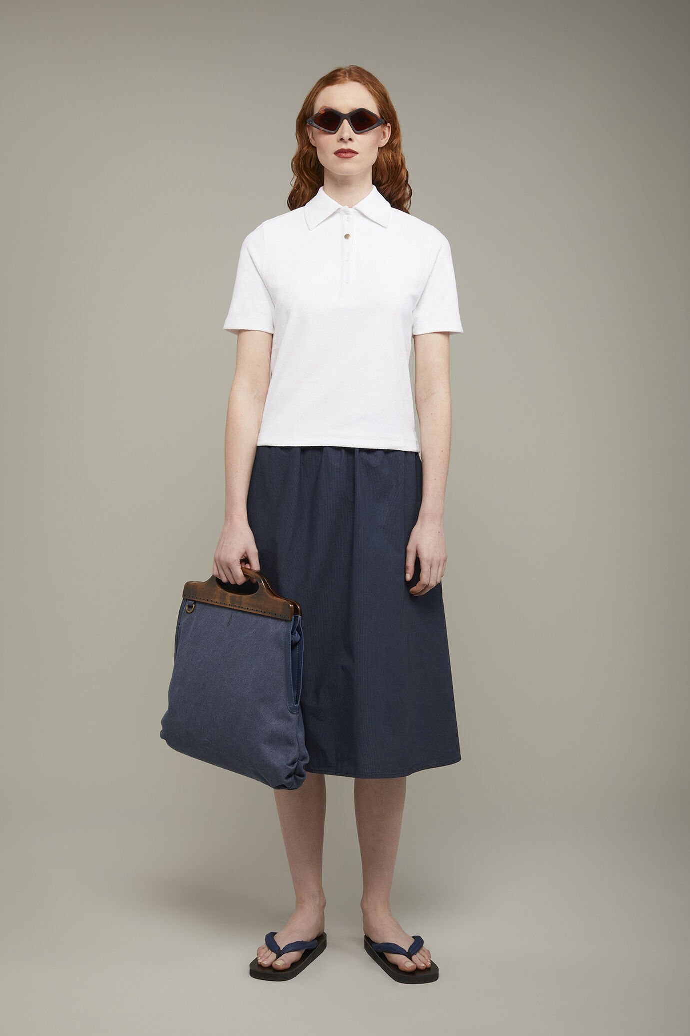 Polo femme à manches courtes coupe régulière image number 0