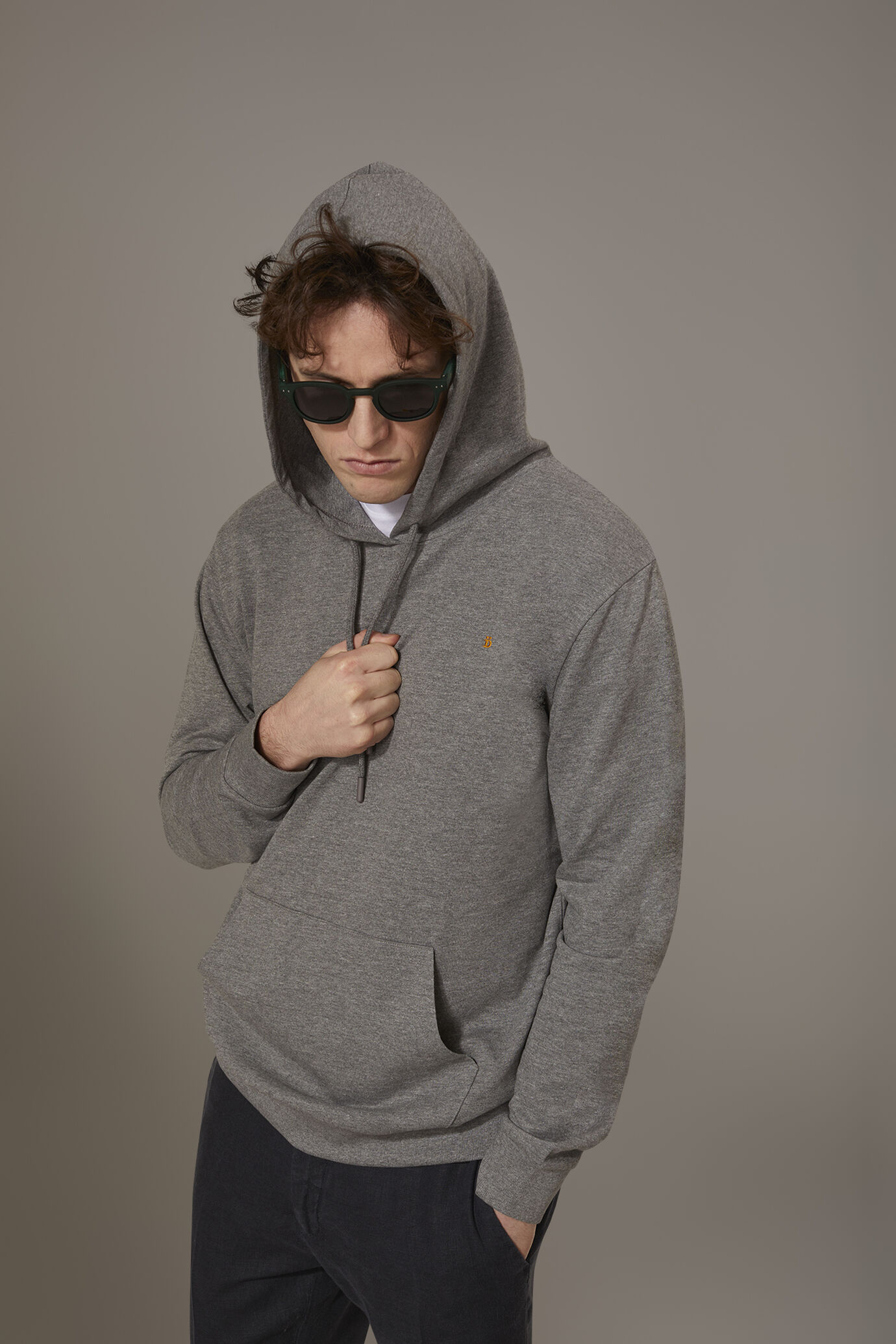 Felpa con cappuccio 100% cotone image number 0