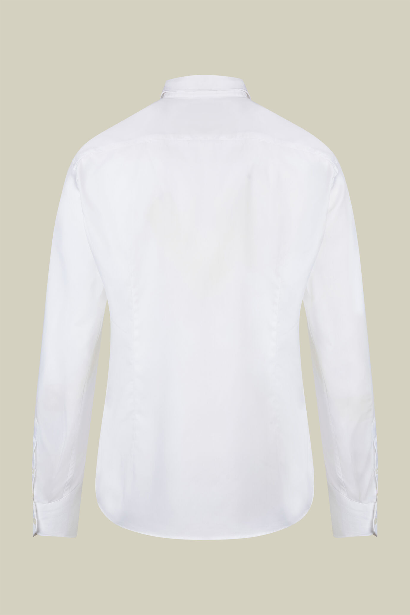 Camicia classica uomo 100% cotone con collo classico e tessuto pinpoint tinta unita regular fit