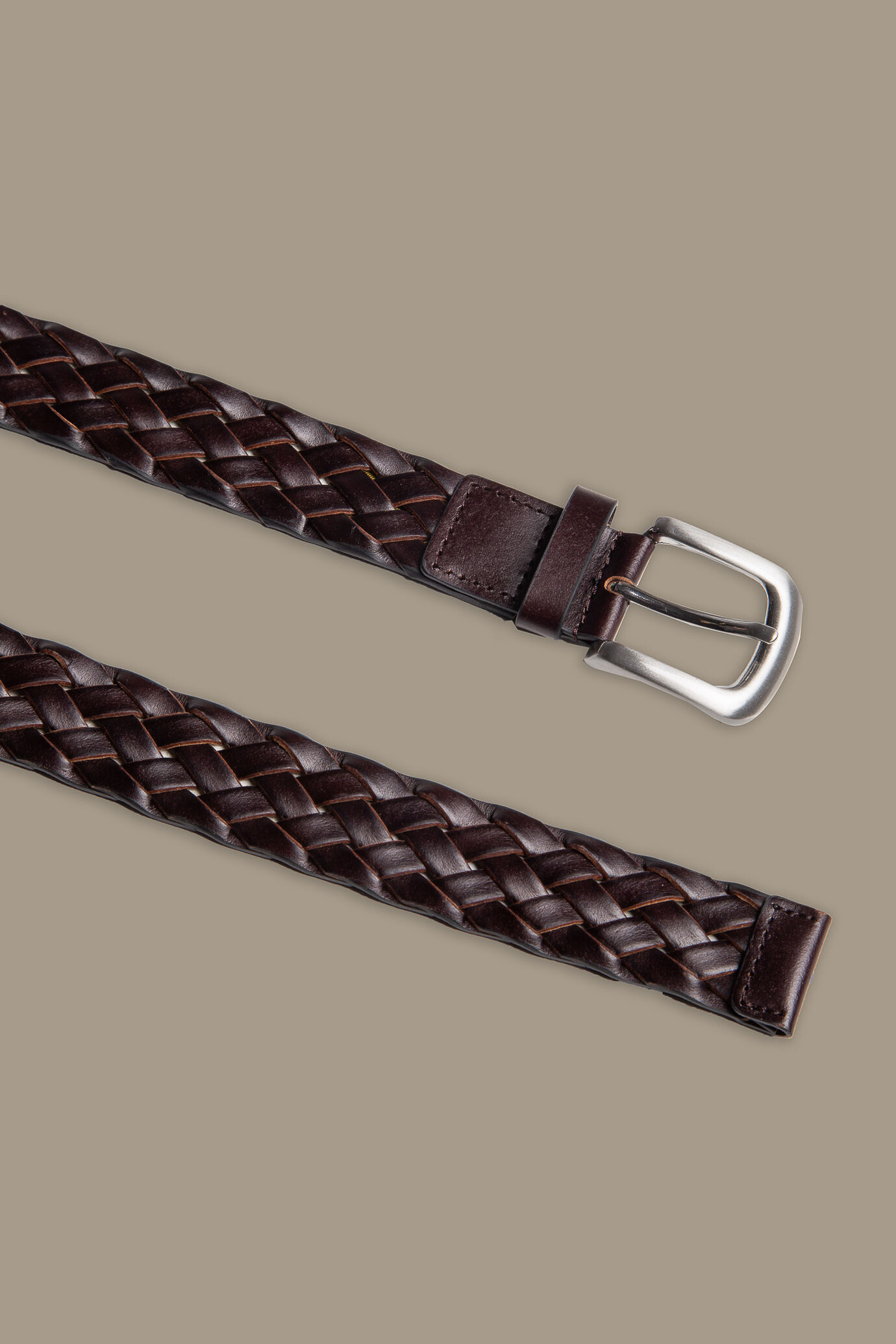 Braided belt real leather image number 1