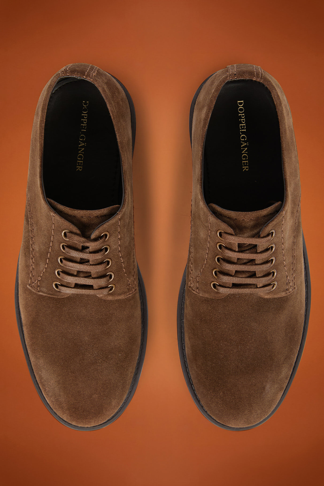 Men's Derby shoes in 100% genuine suede with rubber soles