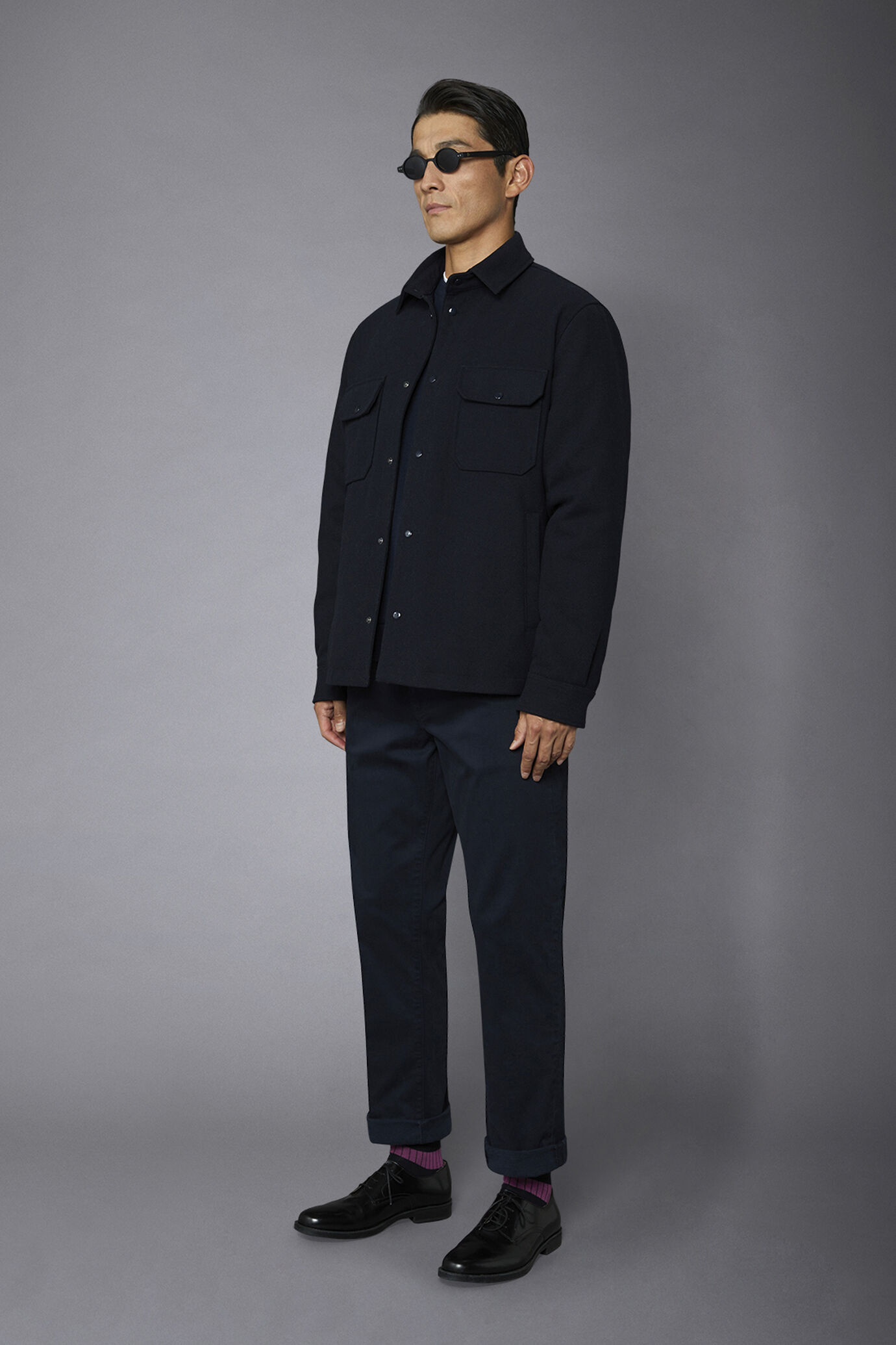 Pantalone uomo 5 tasche tessuto twill lavato regular fit image number 1