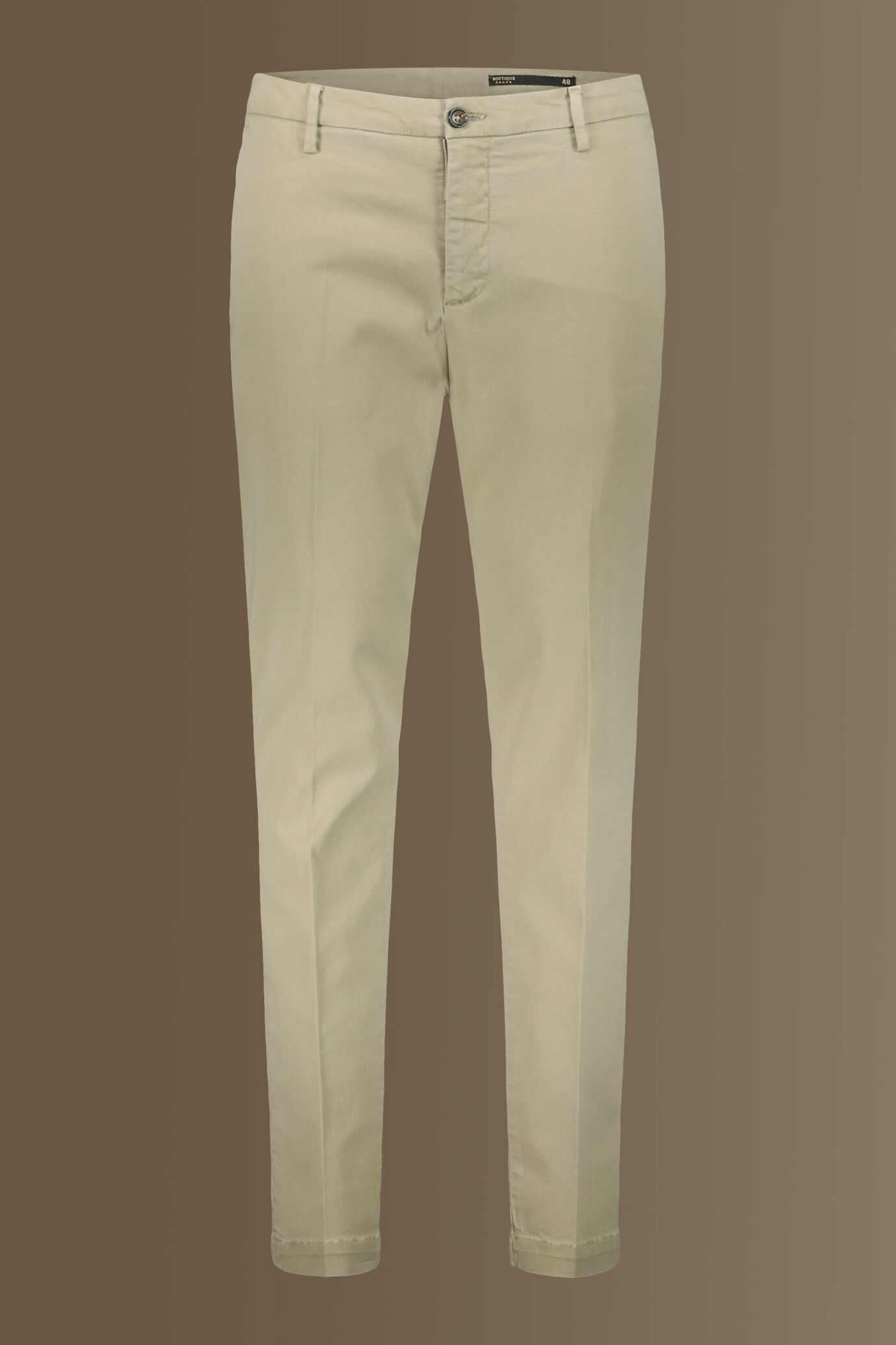 Pantalone classico chino twill elasticizzato image number 4