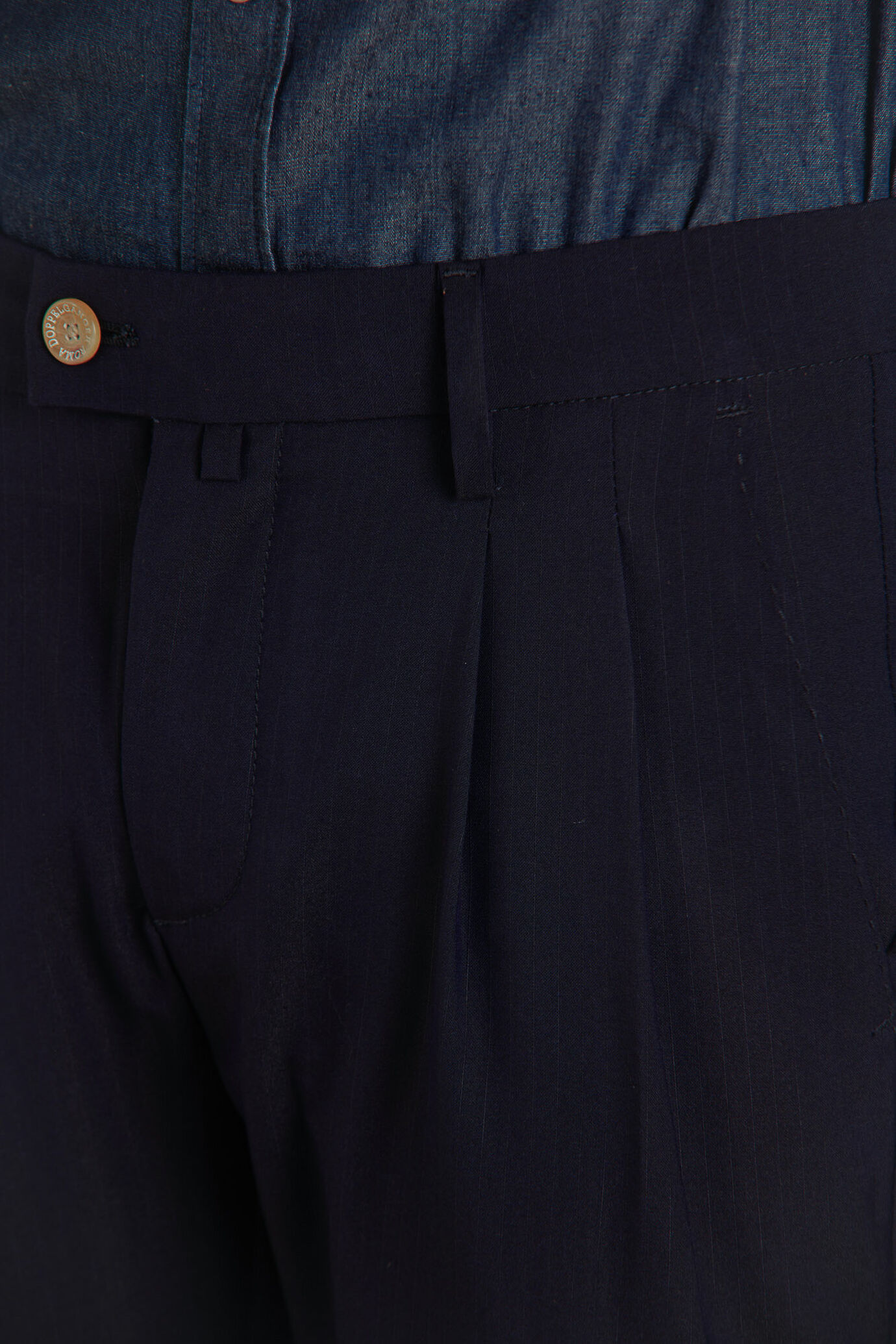 Pantalone classico con risvolto image number 3