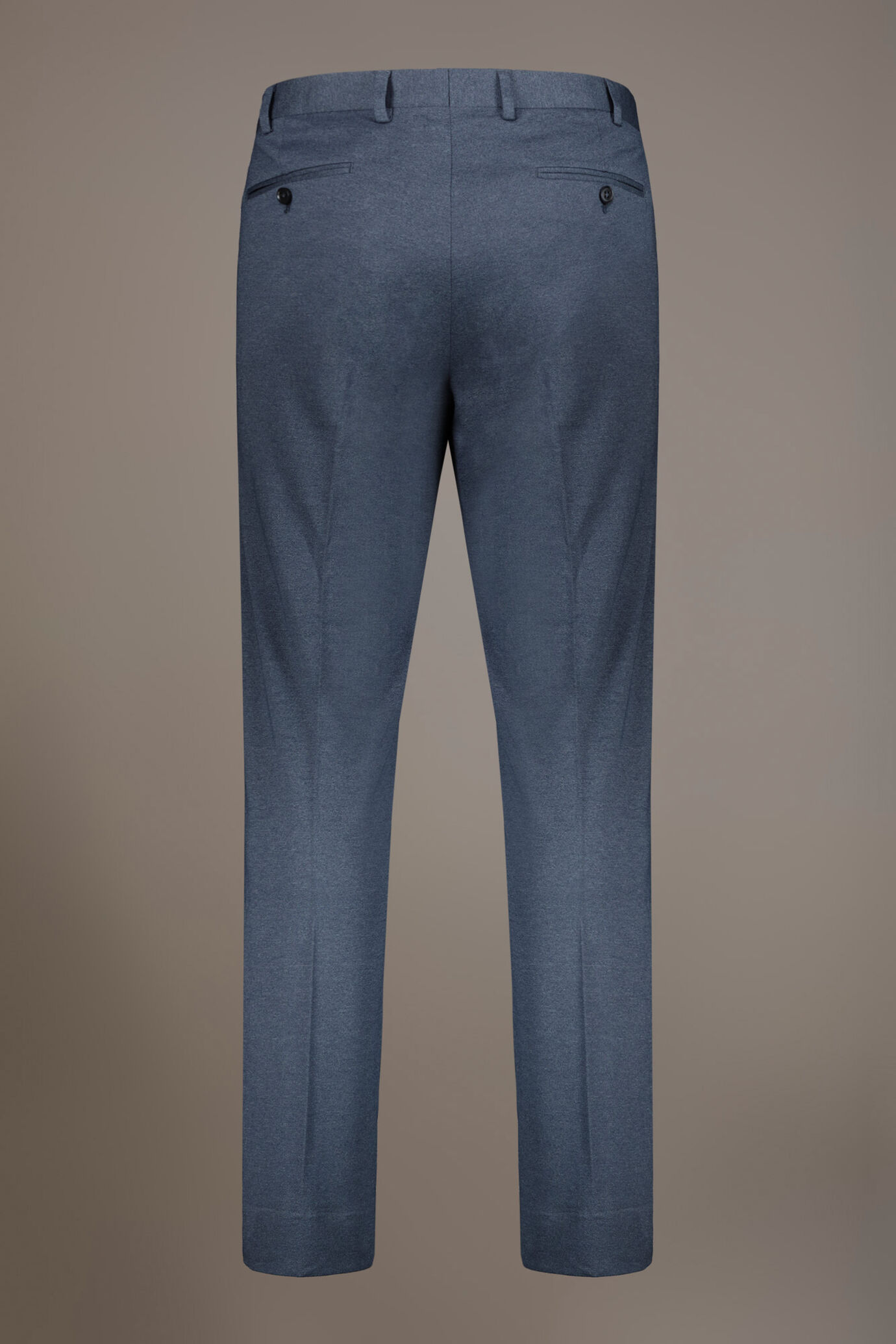 Regular fit single-breasted suit in solid colour jersey fabric image number 8