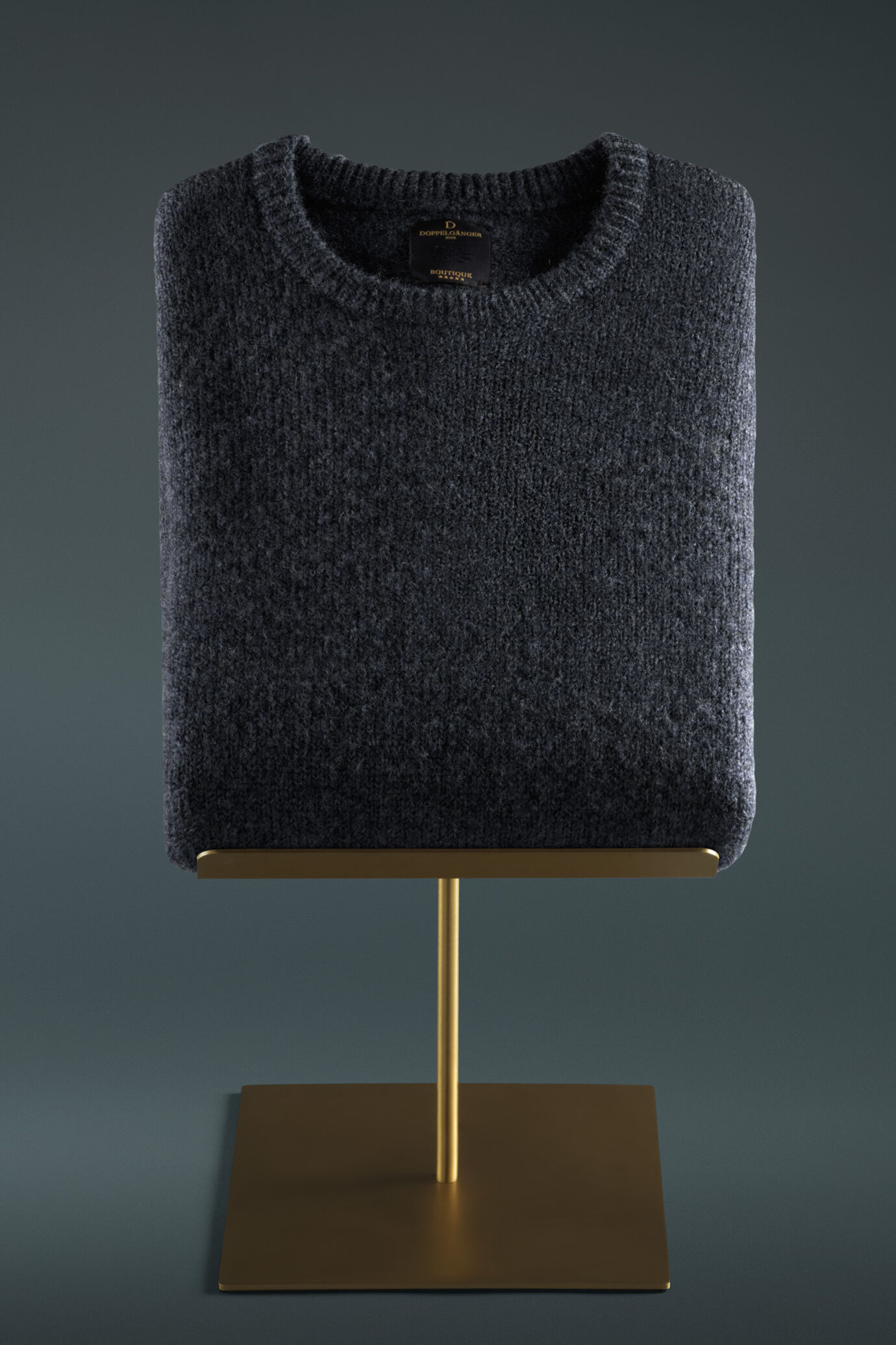 Maglia giricollo in lana Shetland image number 1