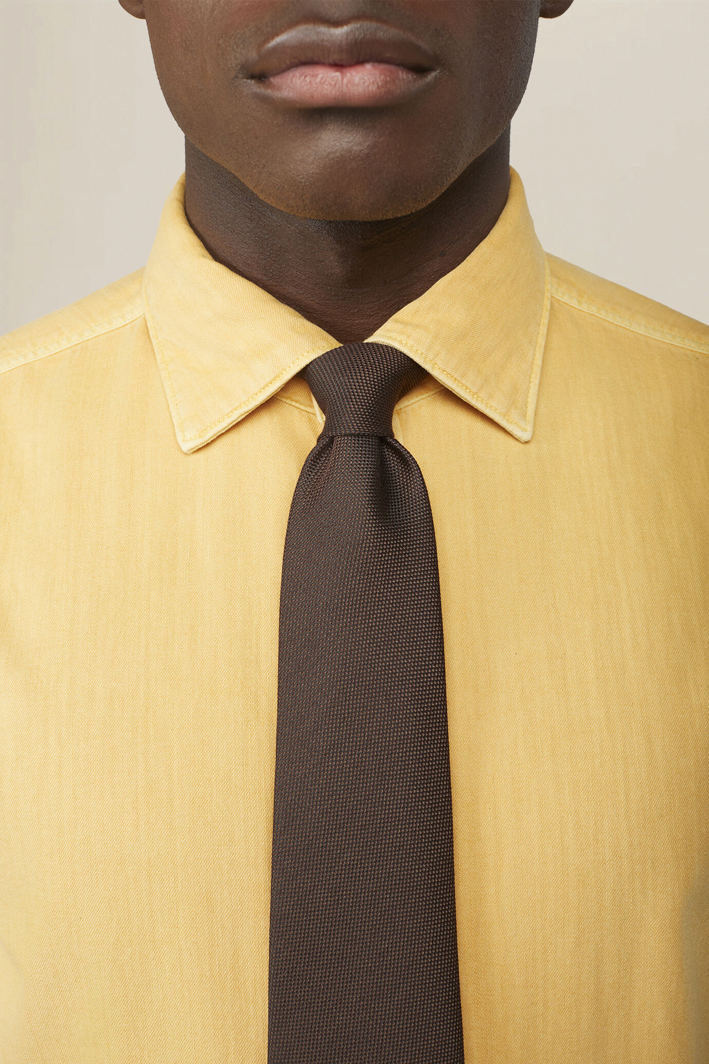 Cravatta uomo tinta unita image number 0