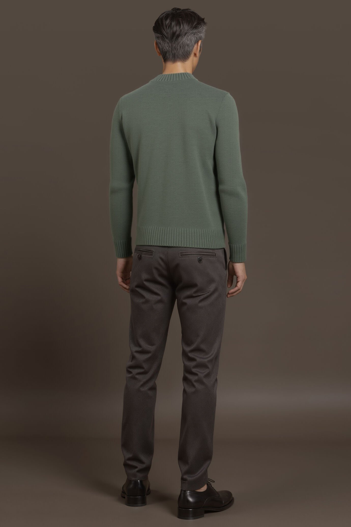 Herrenpullover mit rundem Halsausschnitt reguläre Passform image number 1