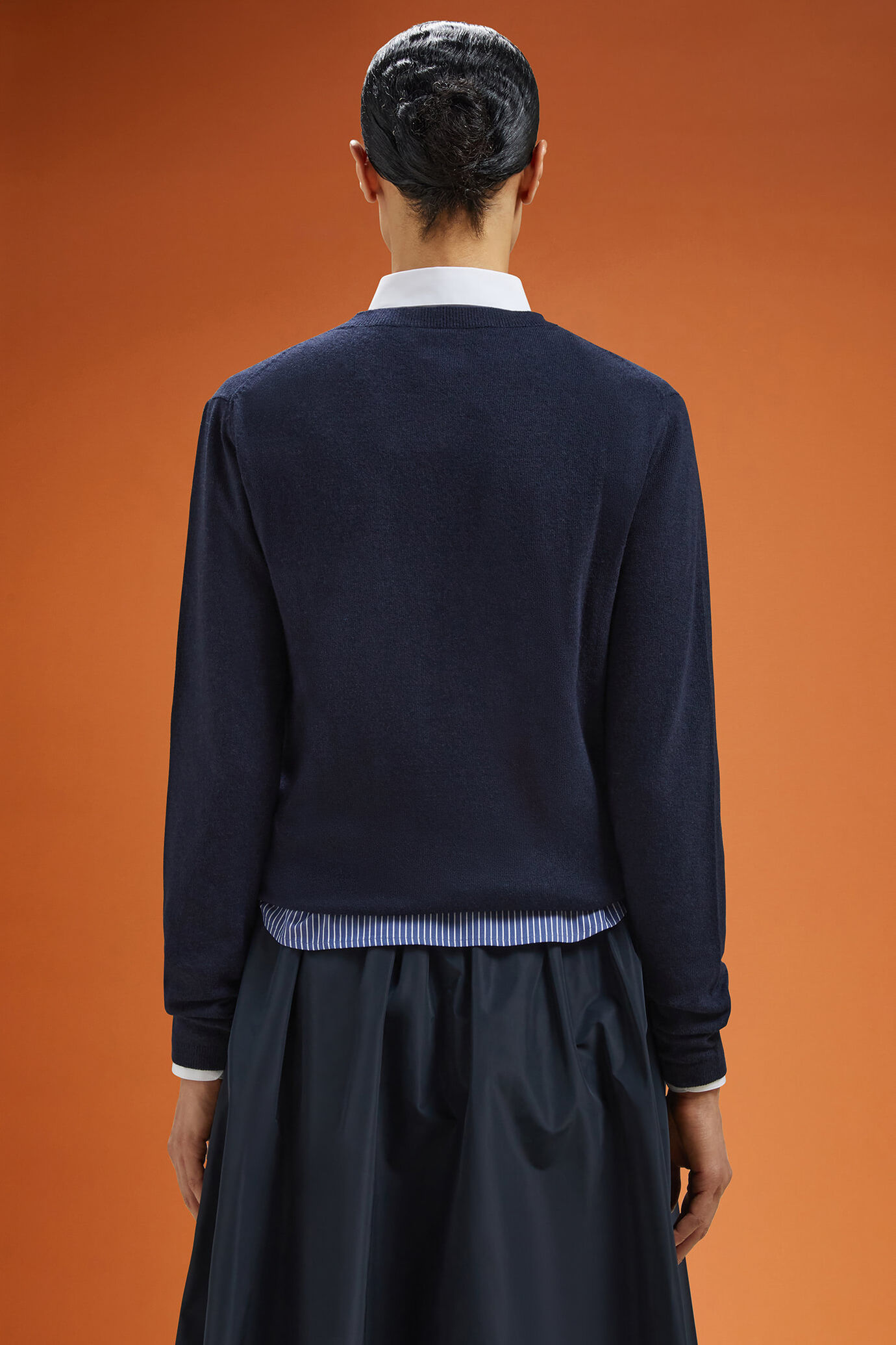 Women's regular fit crew neck jumper in a blend of wool and cashmere image number 1