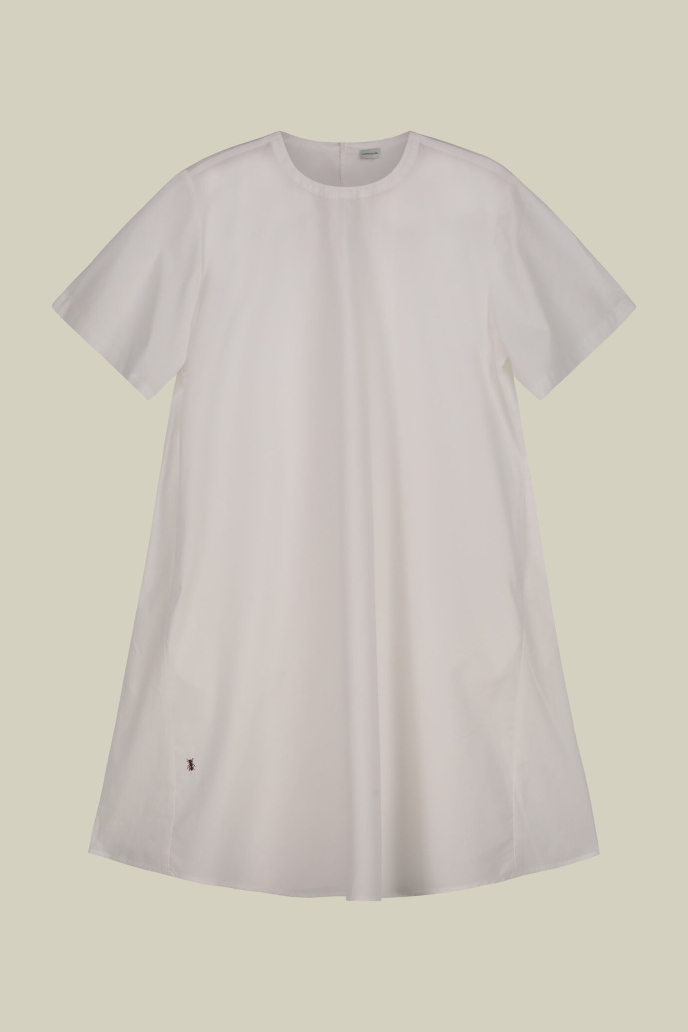 Robe courte évasée pour femme à manches courtes et poches latérales image number 4