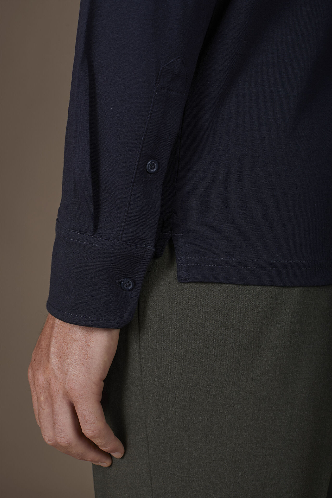 Men's polo shirt in 100% cotton regular fit image number 3