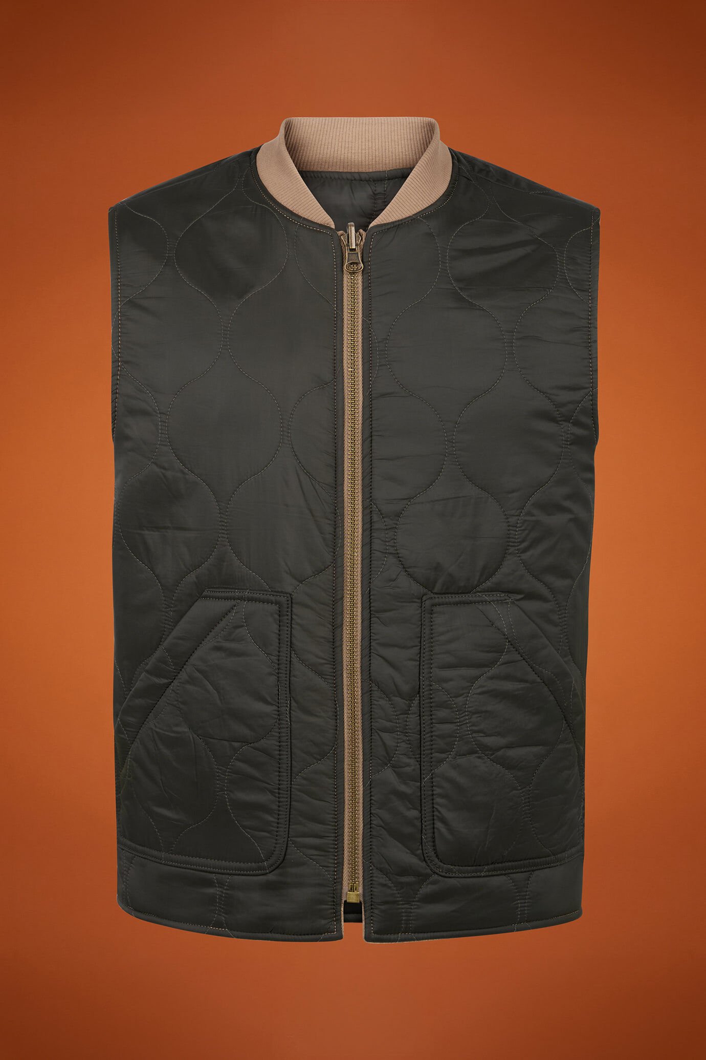 Men's reversible padded gilet in a regular fit image number 6