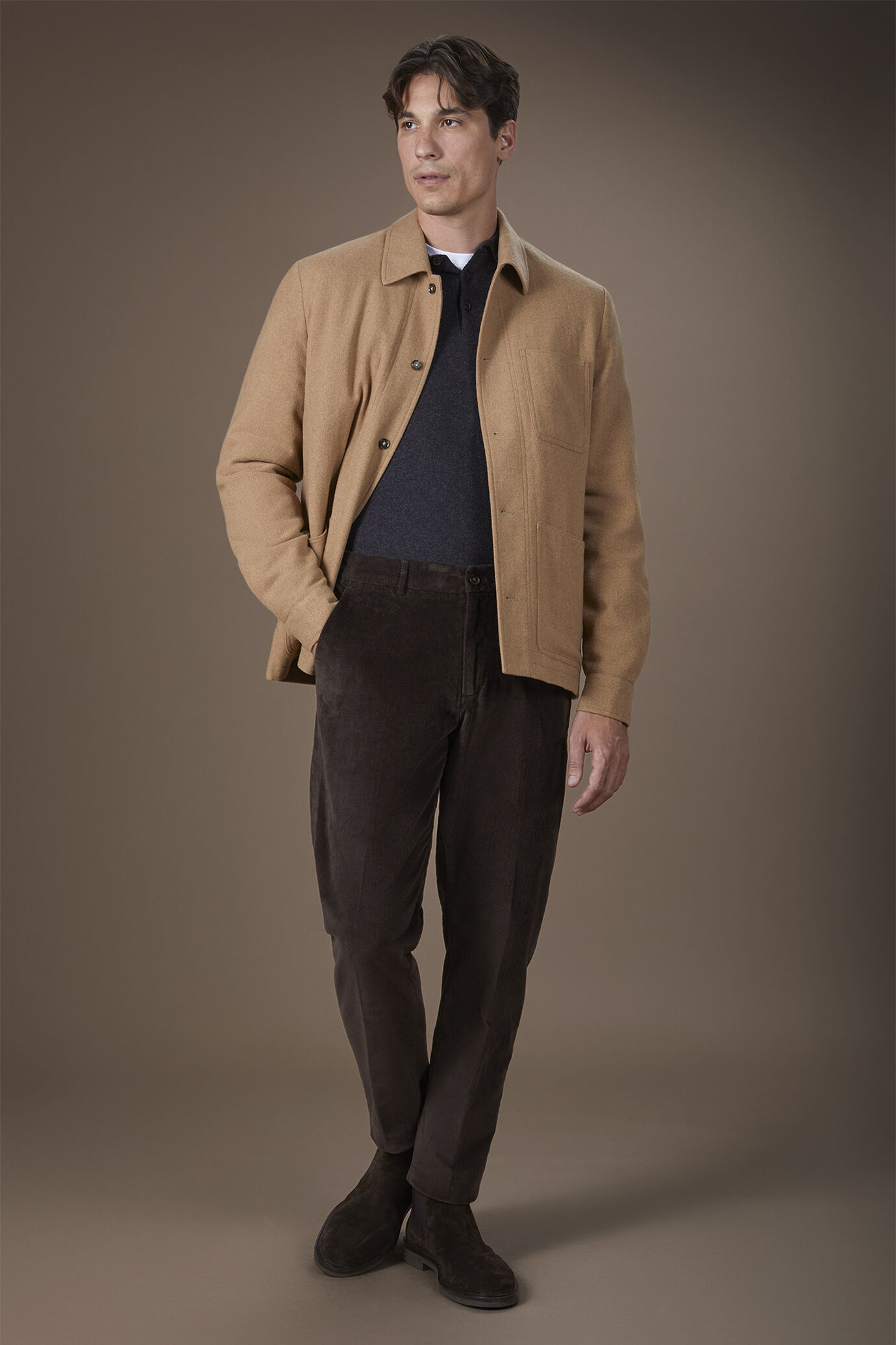 Herrenhose aus Samt mit bequemer Passform image number 0