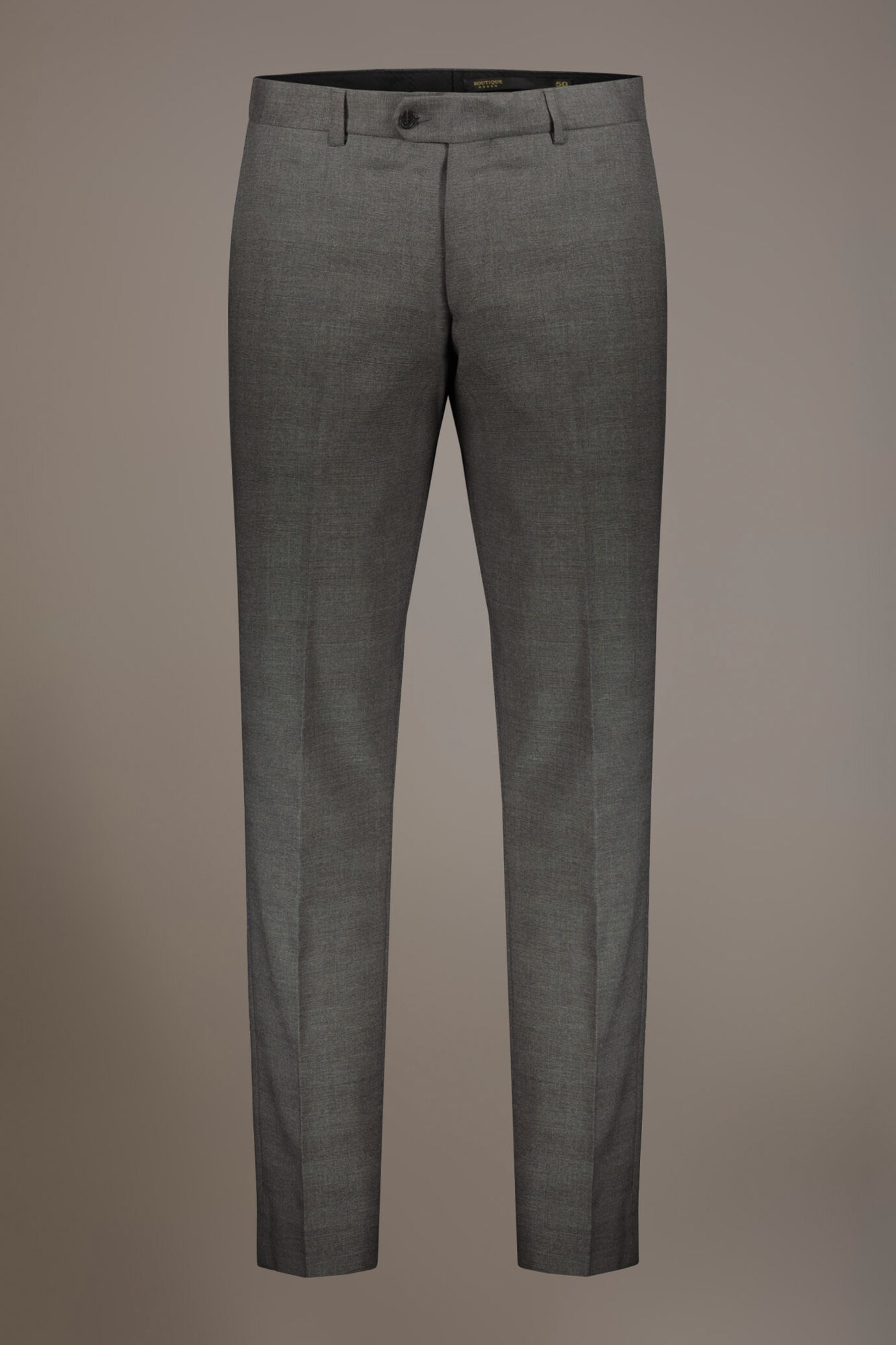 Abito monopetto con pantalone senza pinces tessuto principe di galles image number 7