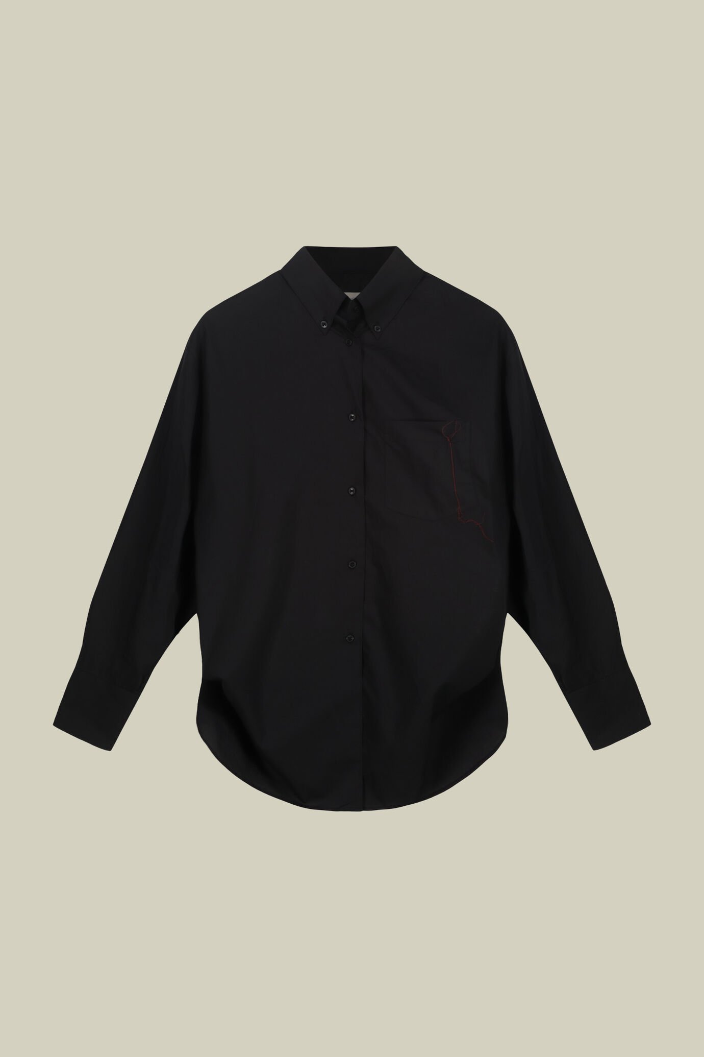 Camicia donna destrutturata con collo francese 100% cotone image number 5