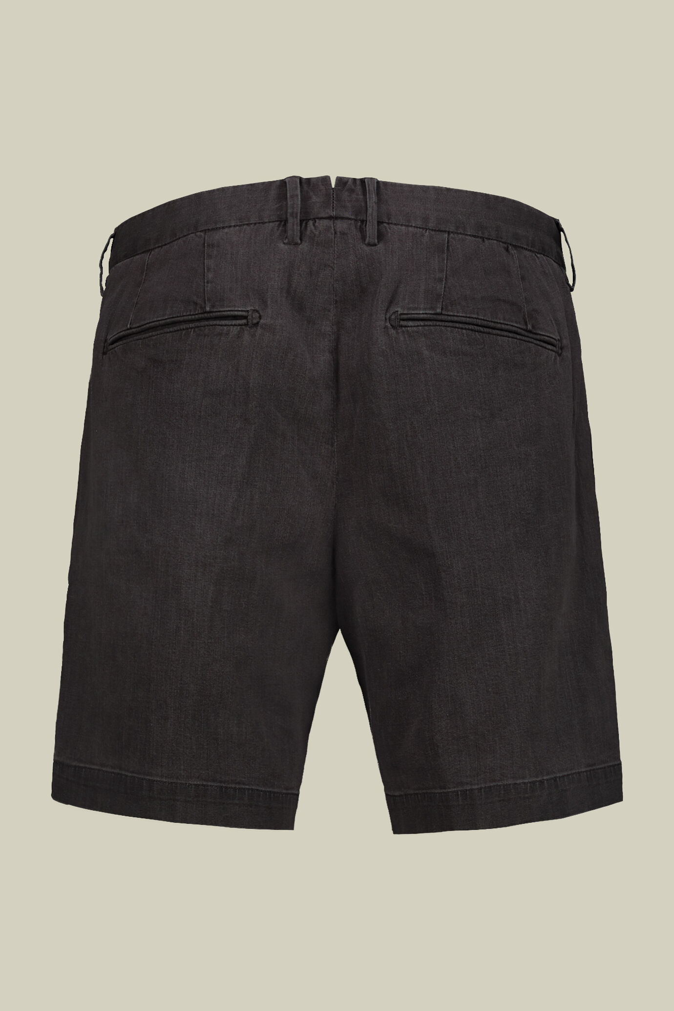Herren-Bermudashorts mit Abnäher aus Chambray-Stoff image number 1