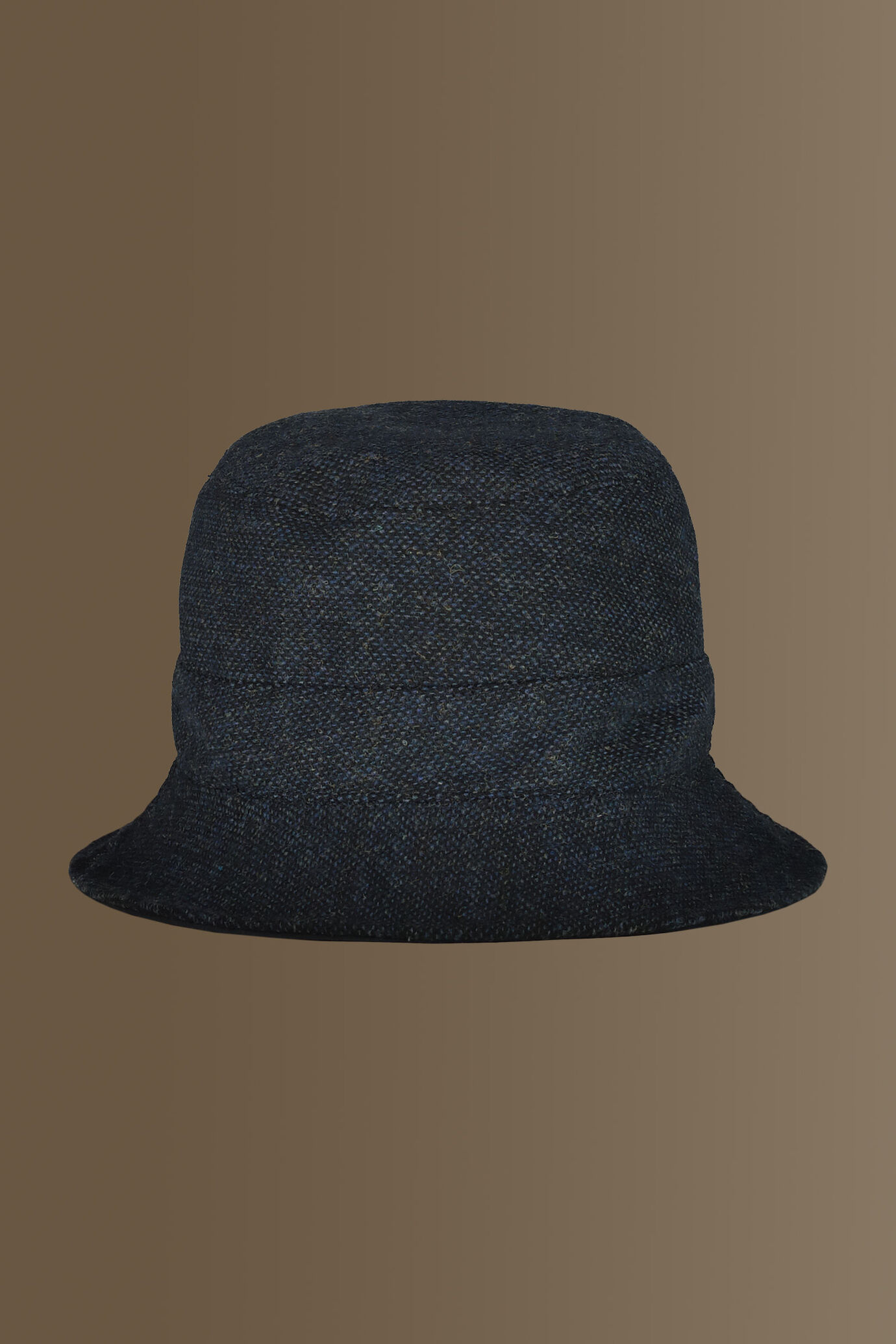 Cappello stile fisherman misto lana - tessuto occhio di pernice