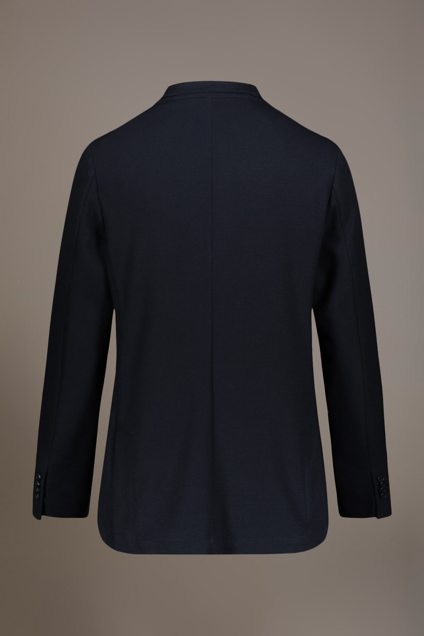 Single-breasted jersey jacket with patch pockets made in Italy image number 6