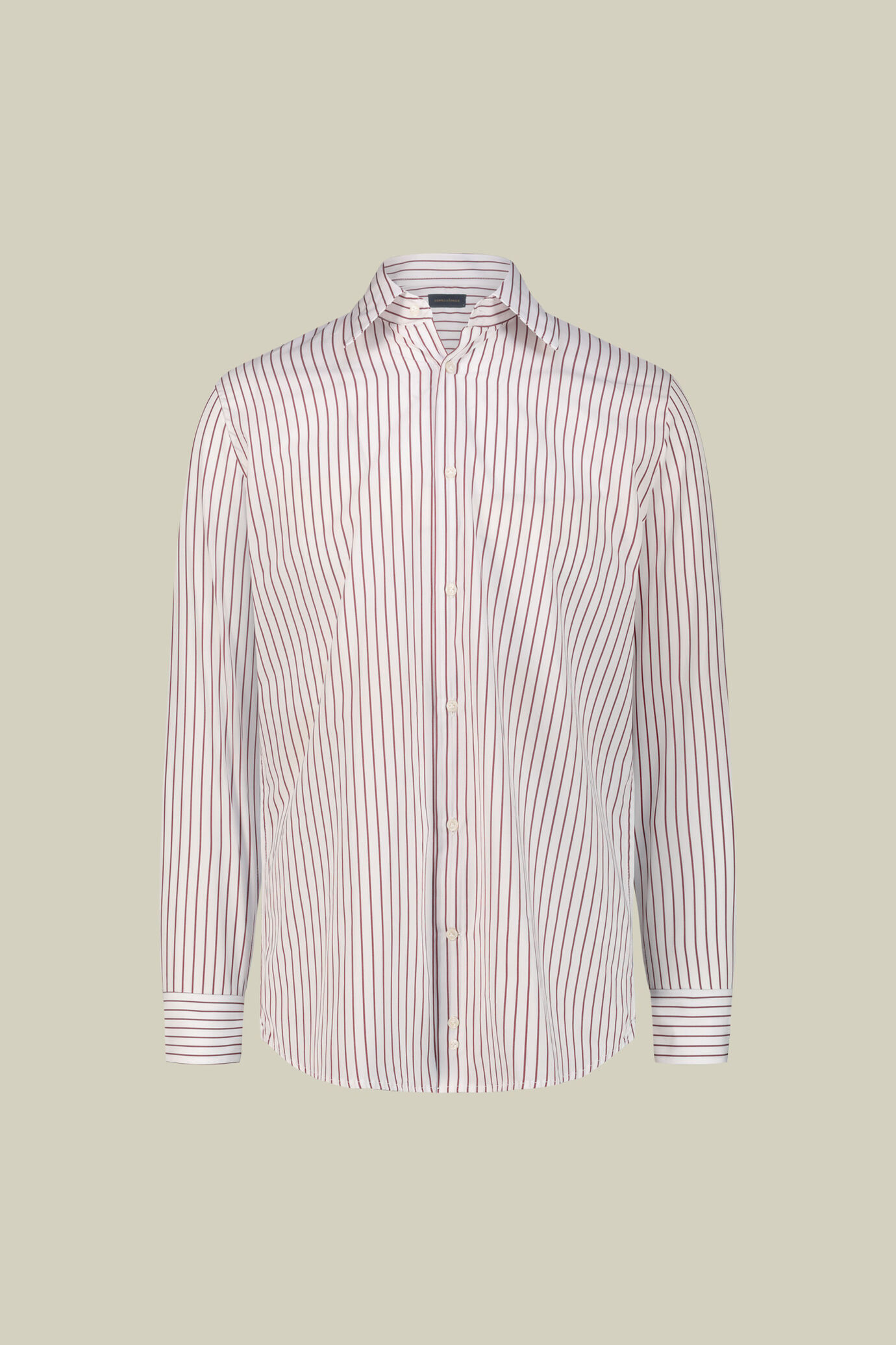 Men&rsquo;s regular-fit shirt in 100% yarn-dyed cotton with wide stripes image number 4