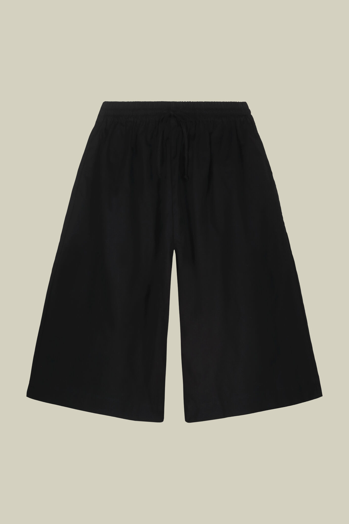 Long Bermuda skirt elastic waist 100% cotton image number 4