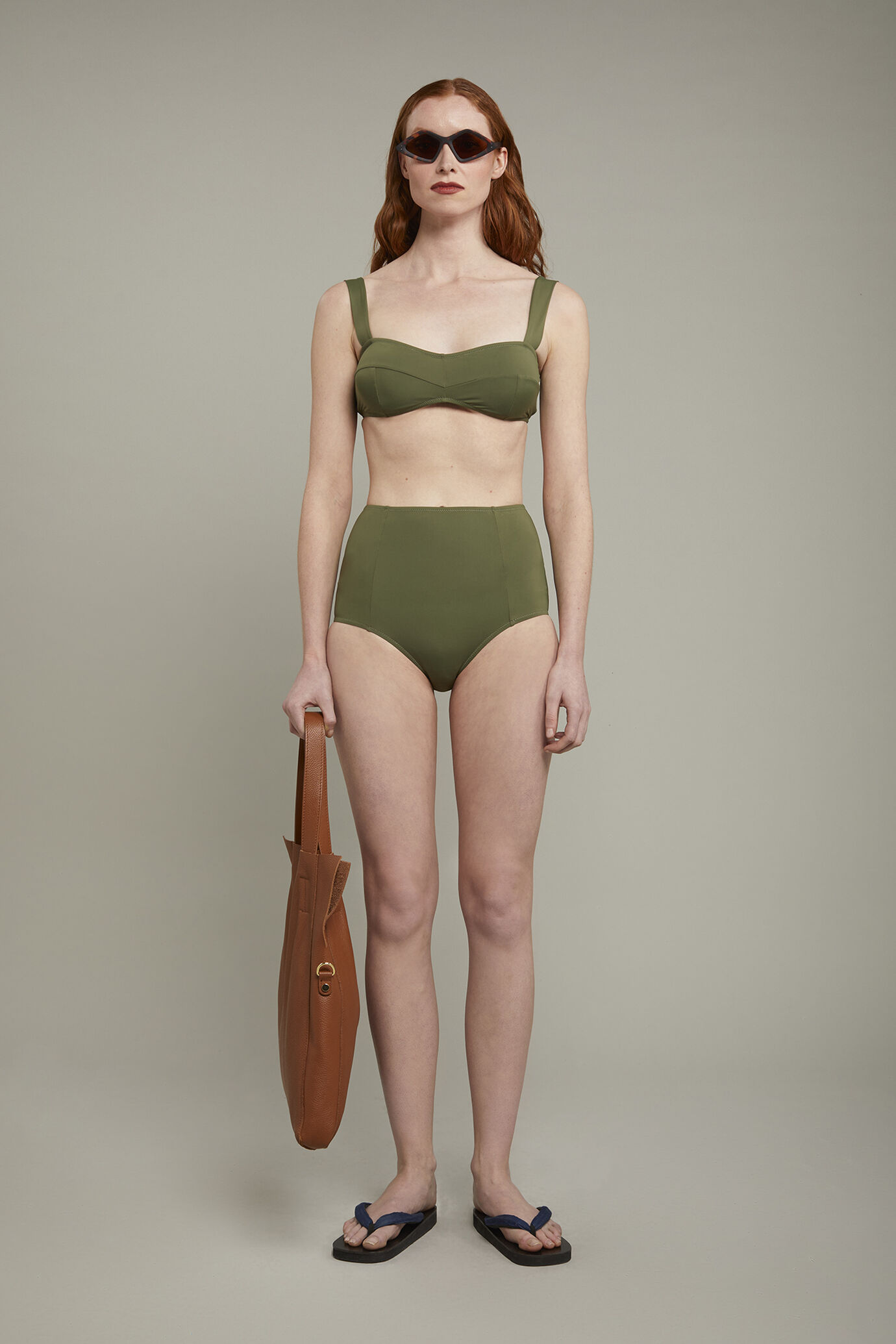 Women’s swimsuit in stretch fabric regular fit image number 0