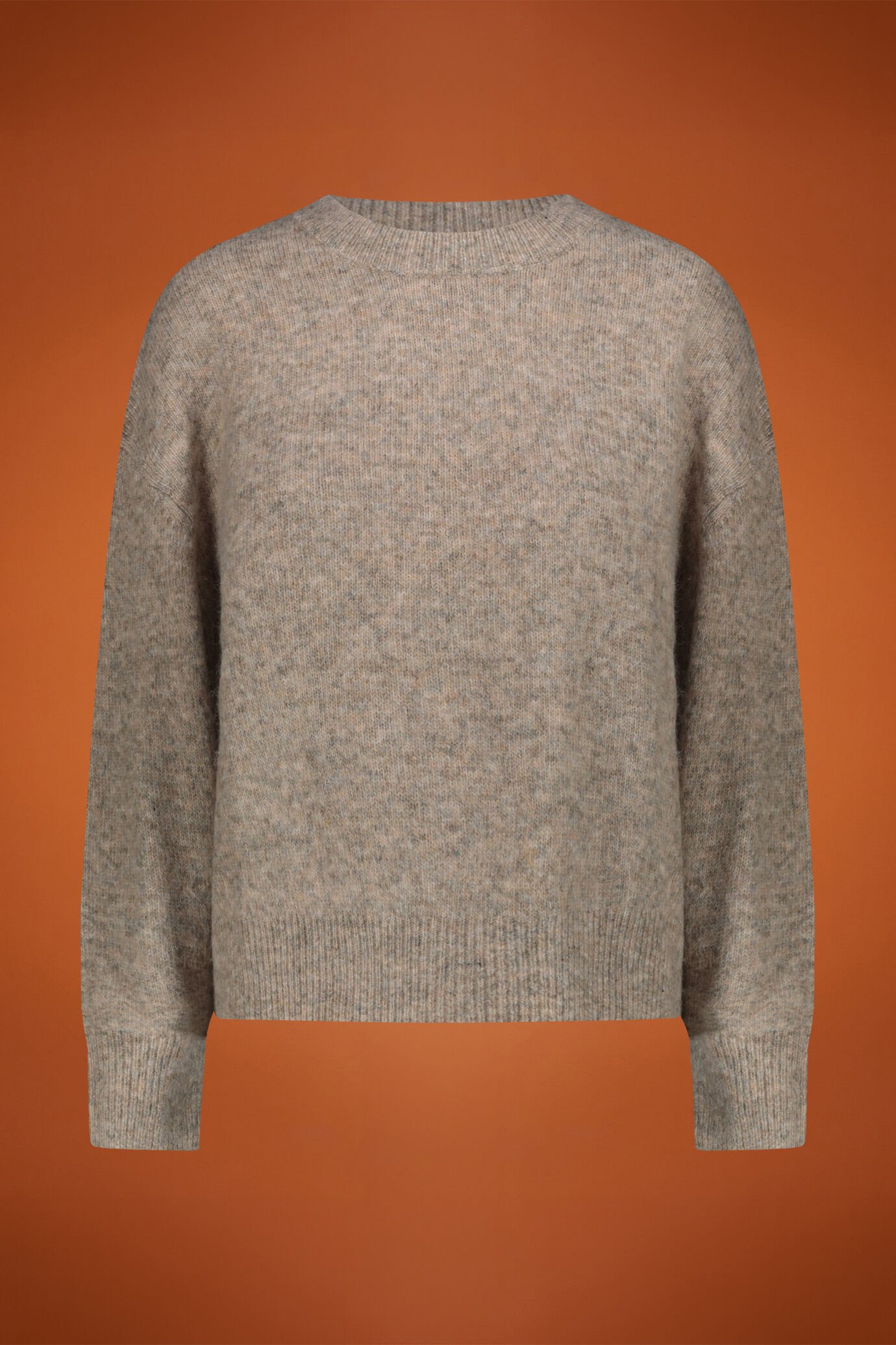 Maglia donna girocollo misto lana