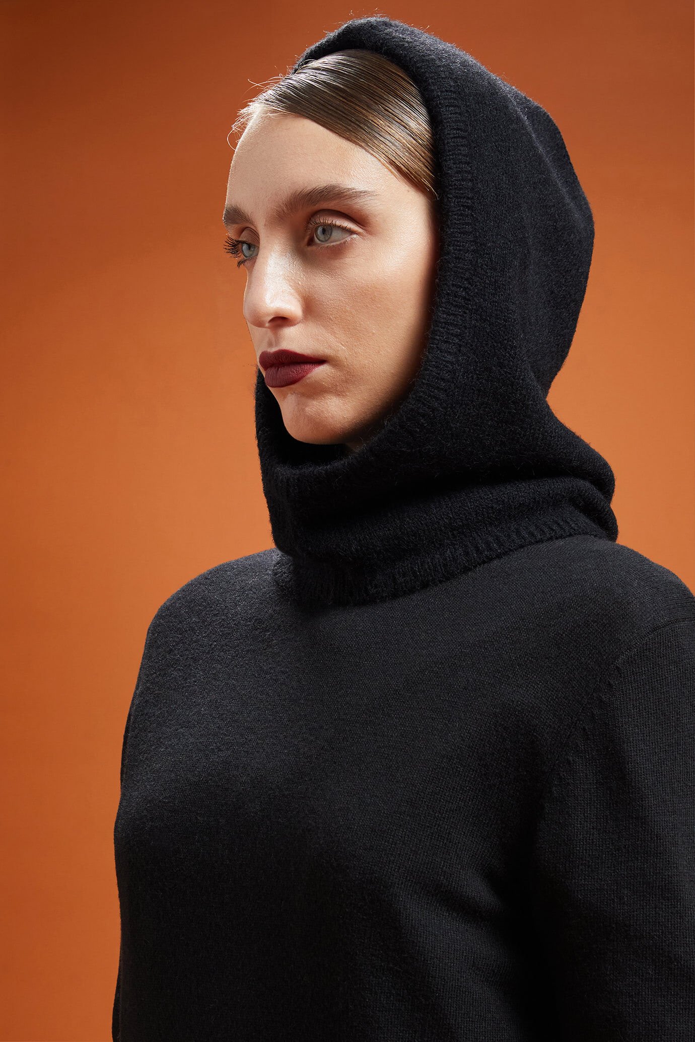 Women's soft knitted balaclava image number 1