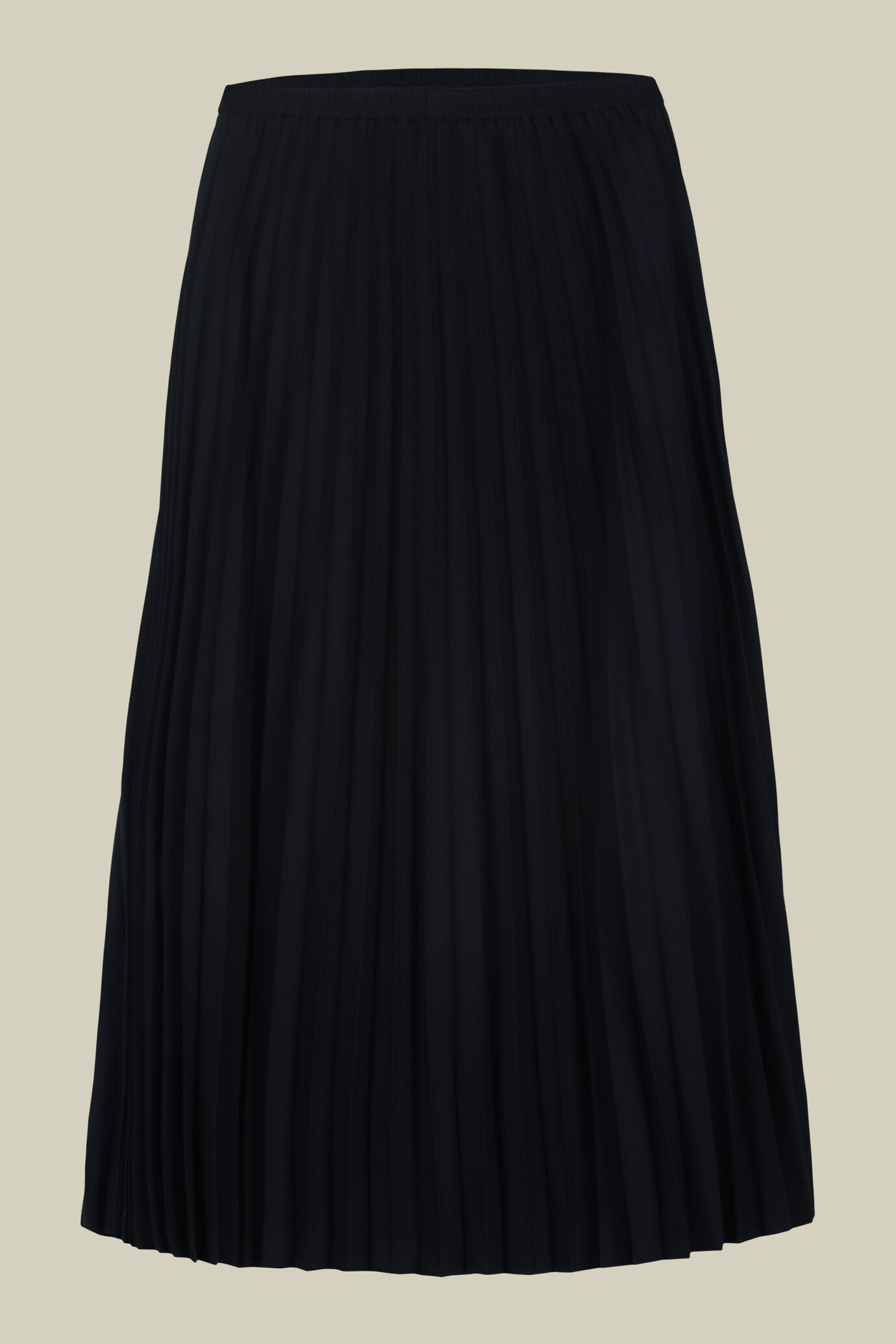 Jupe mi-longue pour femme, mod&egrave;le uni et pliss&eacute; image number 4