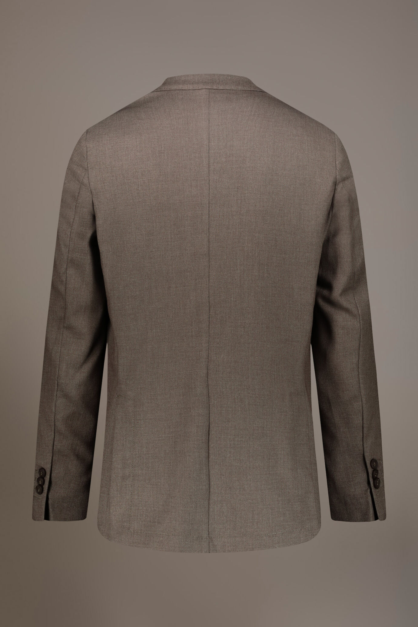 Veste droite avec poches à rabat en tissu uni image number 6