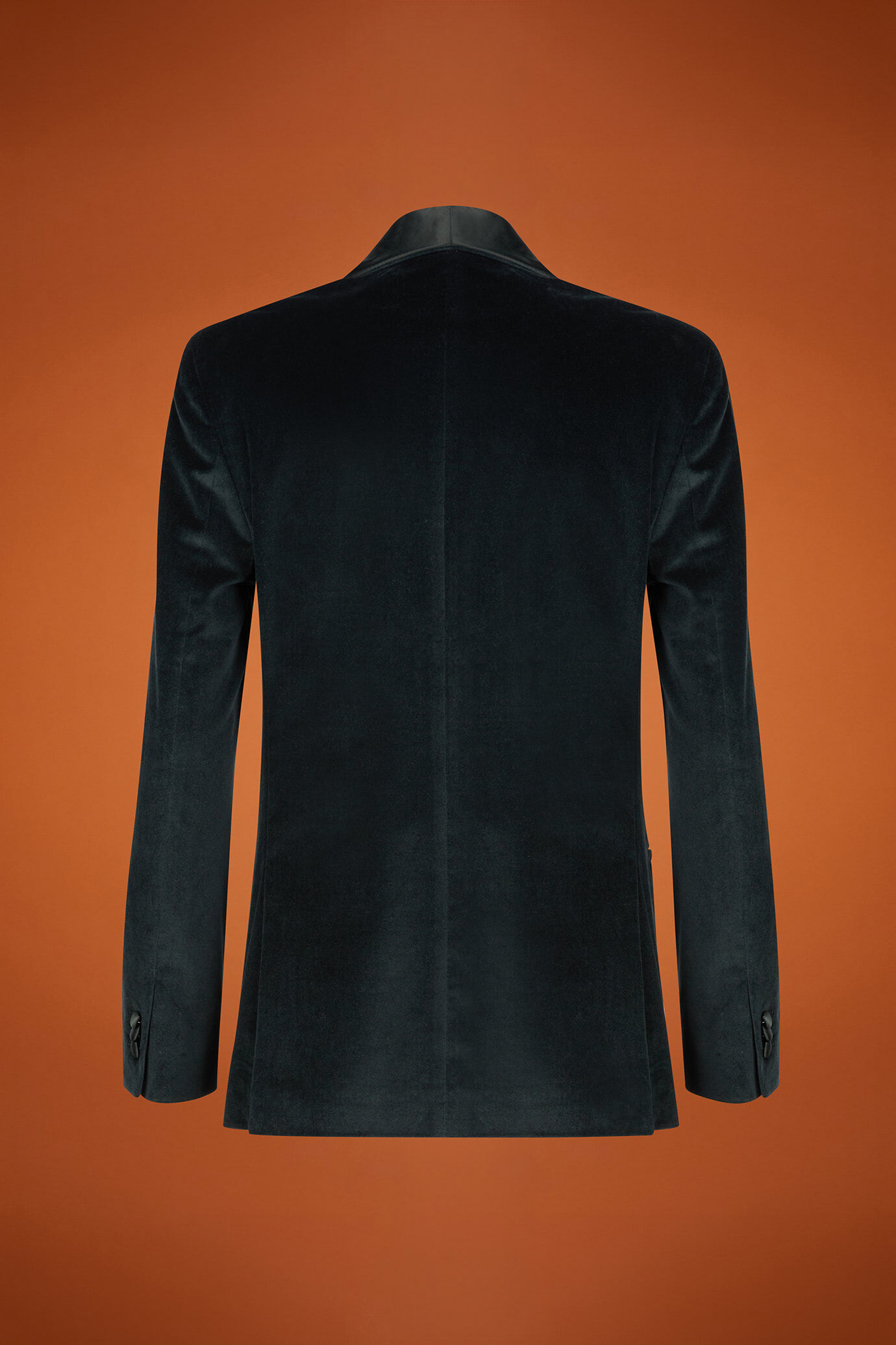 Smoking-Jacke aus glattem Samt für Damen in normaler Passform image number 5