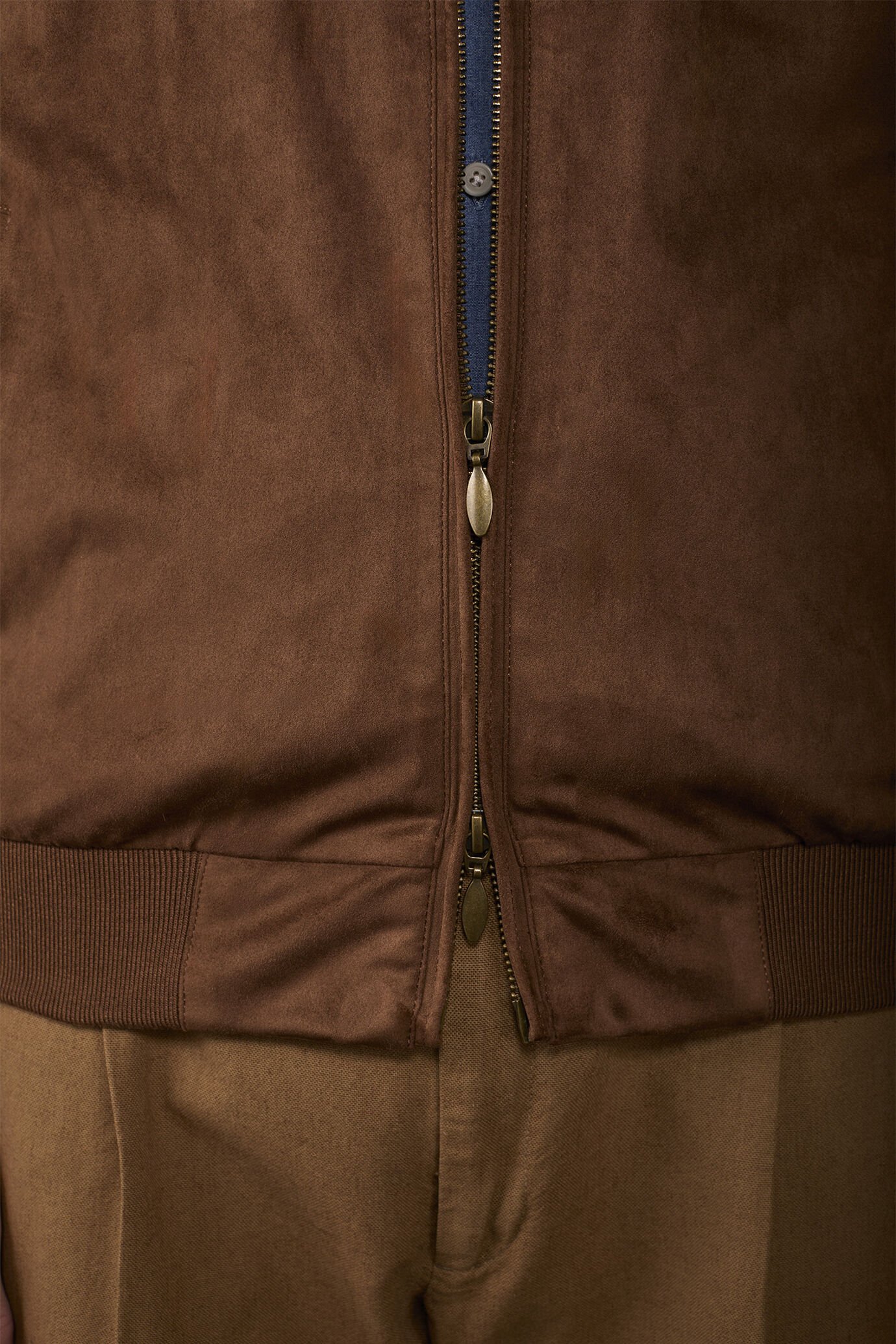 Veste homme Herrington en tissu aspect suède image number 3