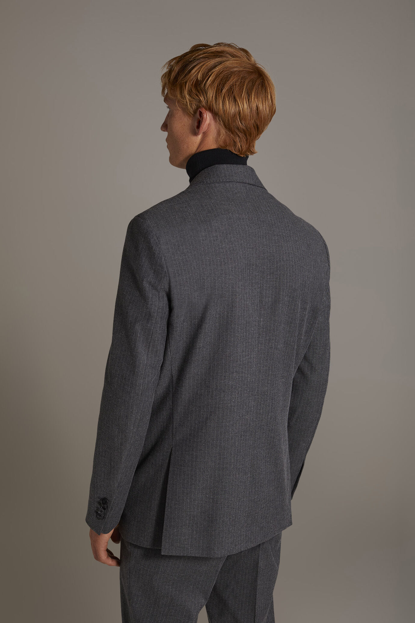 Single-breasted jacket with flap pocket image number 4