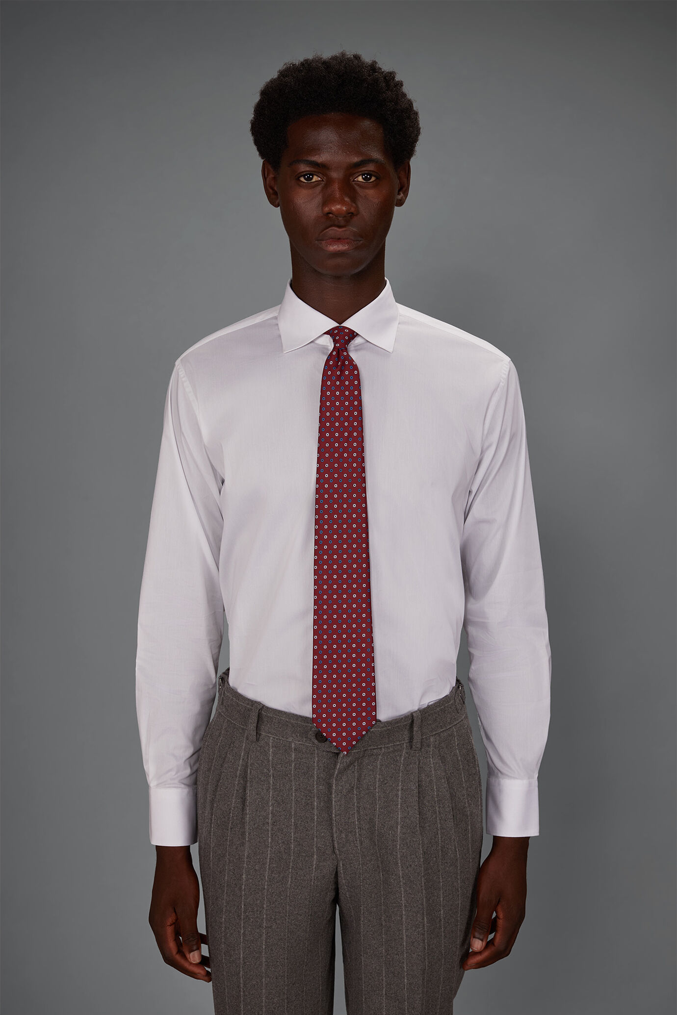 Men&rsquo;s technical shirt suitable for cufflinks regular fit image number 1