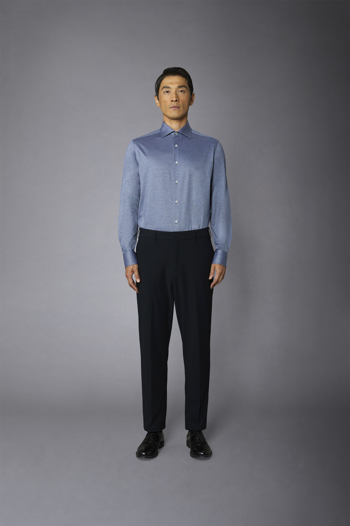 Men's chino pants comfort fit stretch nylon fabric image number 2