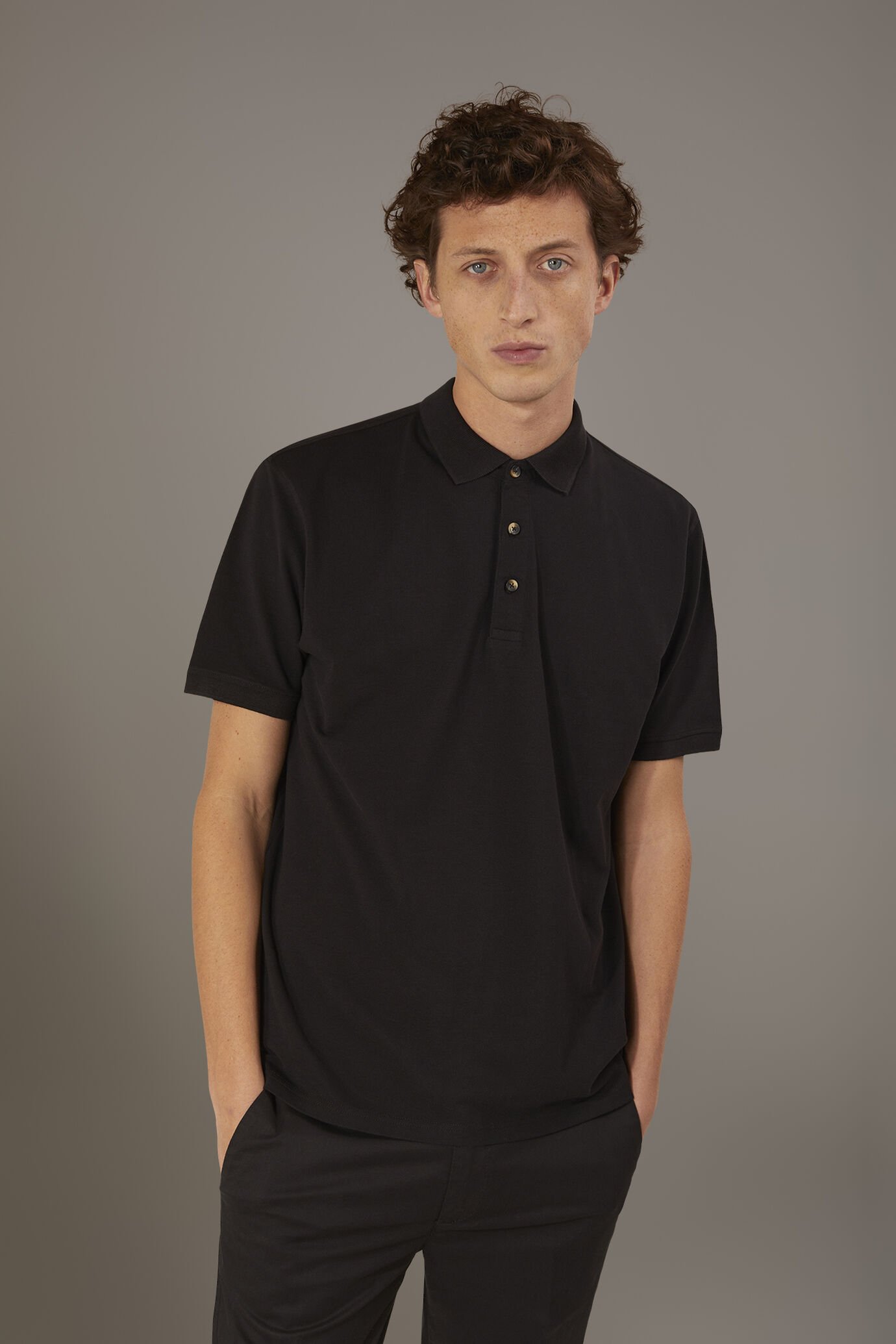 Kurzarm-Poloshirt 100% Baumwoll-Piqué image number 0