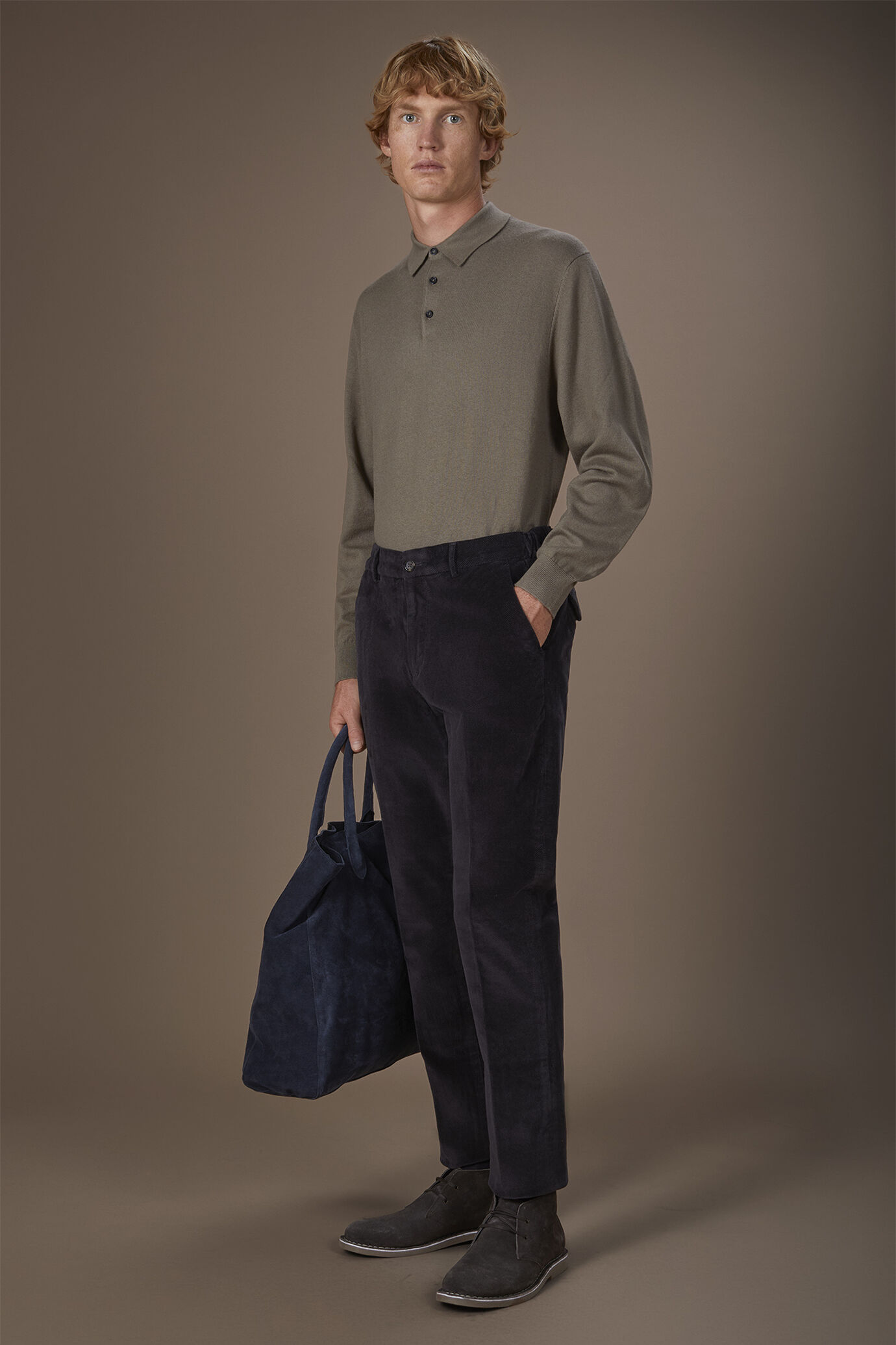 Pantalon pour homme en velours coupe confortable image number 0