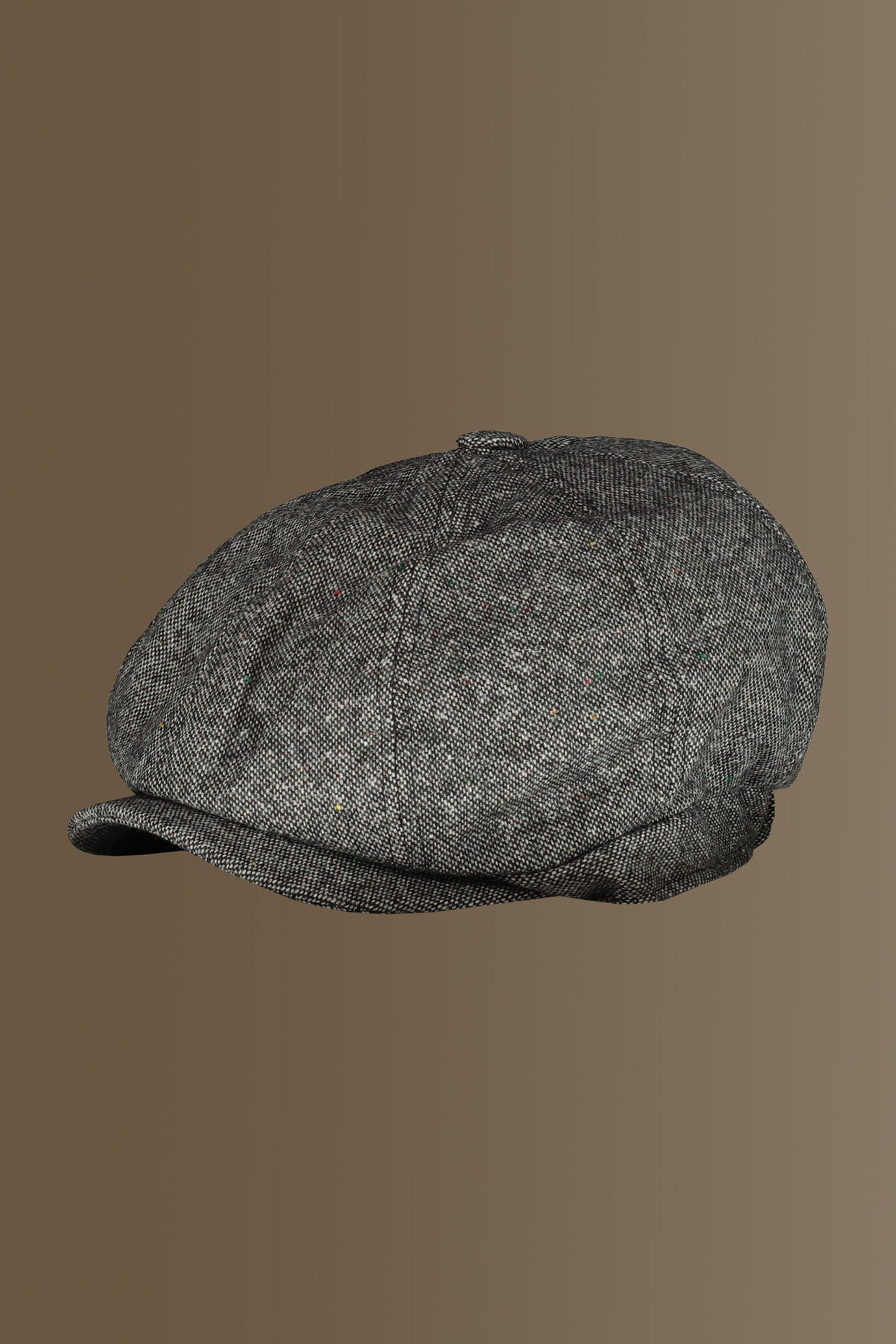 Cappello newsboy misto lana - tessuto occhio di pernice image number 1